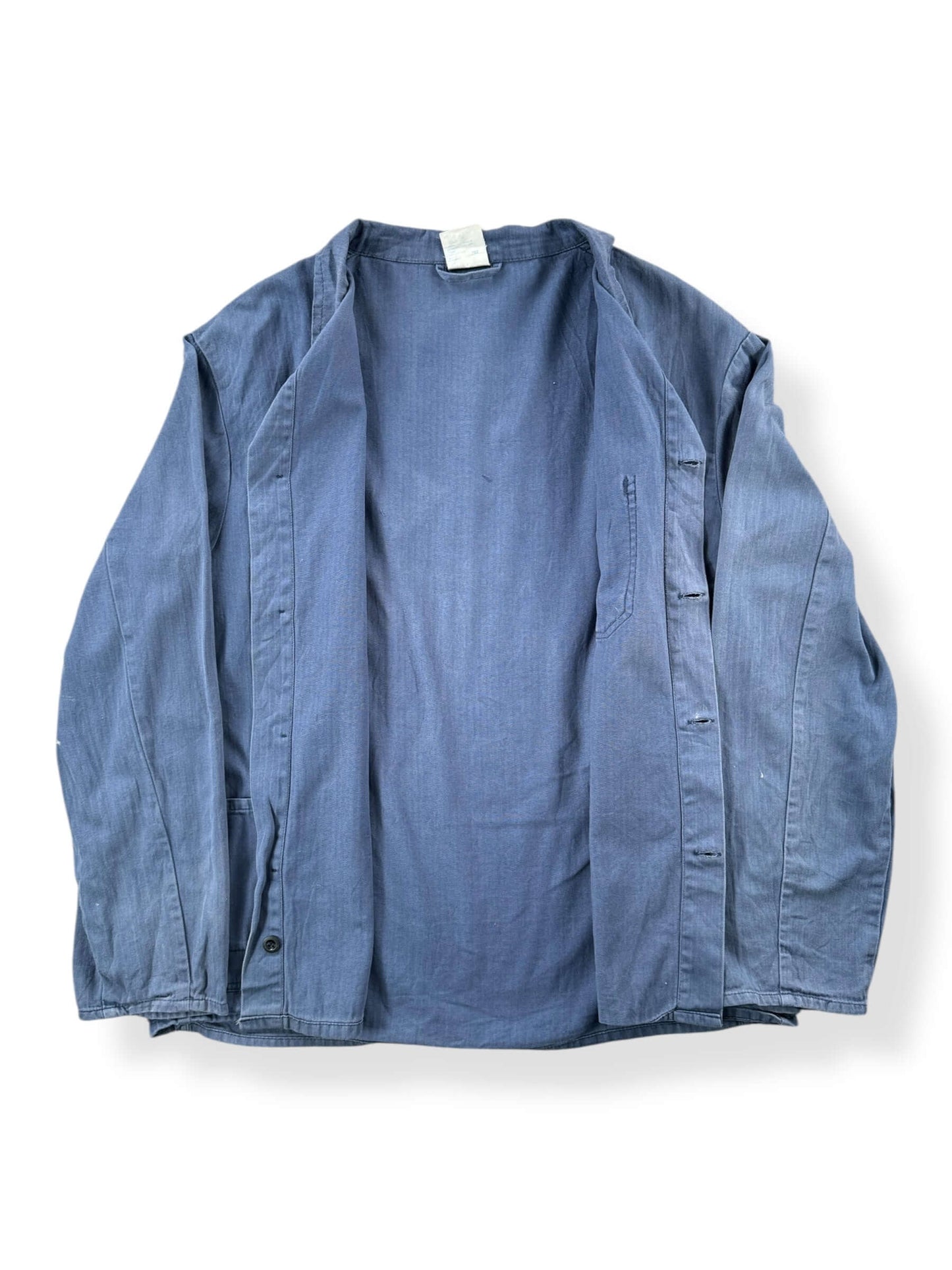 Inside of Vintage HBT French Chore Coat SZ L AS IS