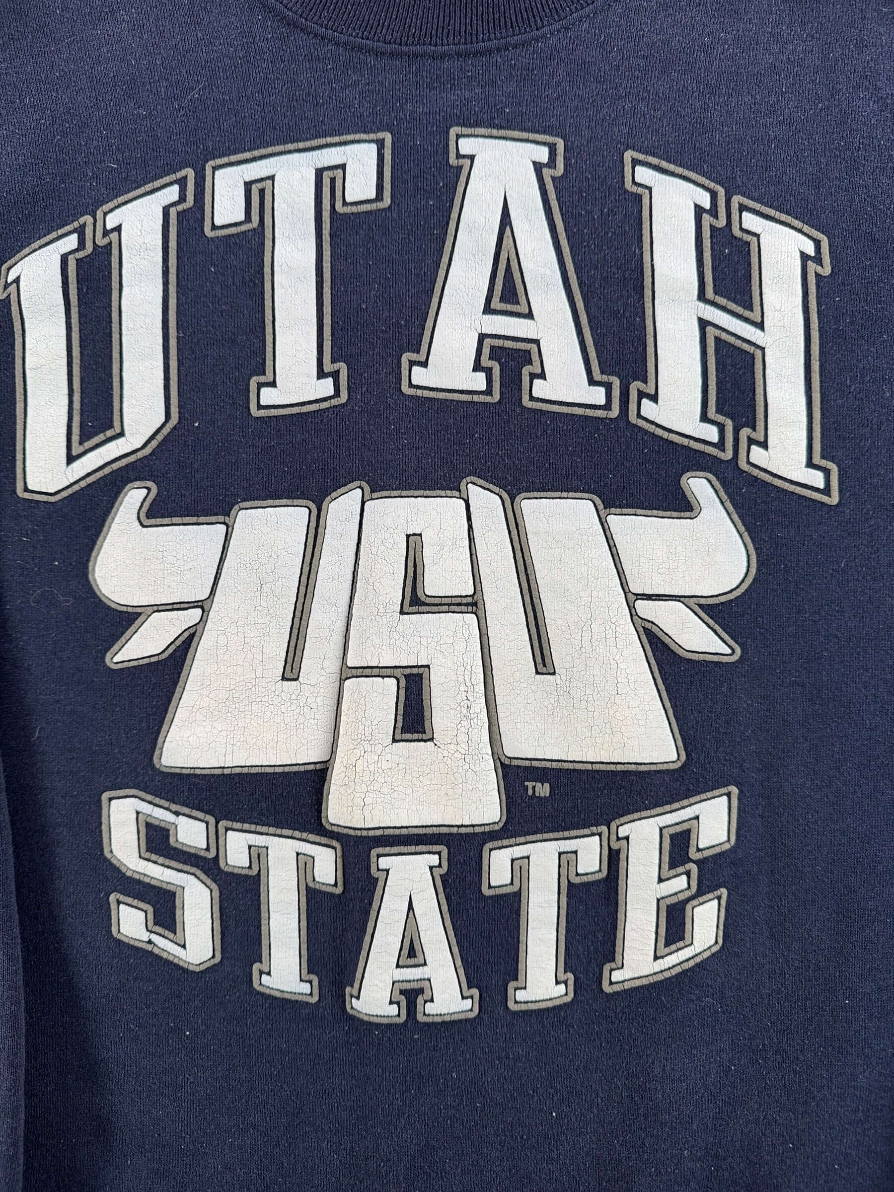 Graphic of Vintage Utah State Crewneck SZ S (Fits XS)