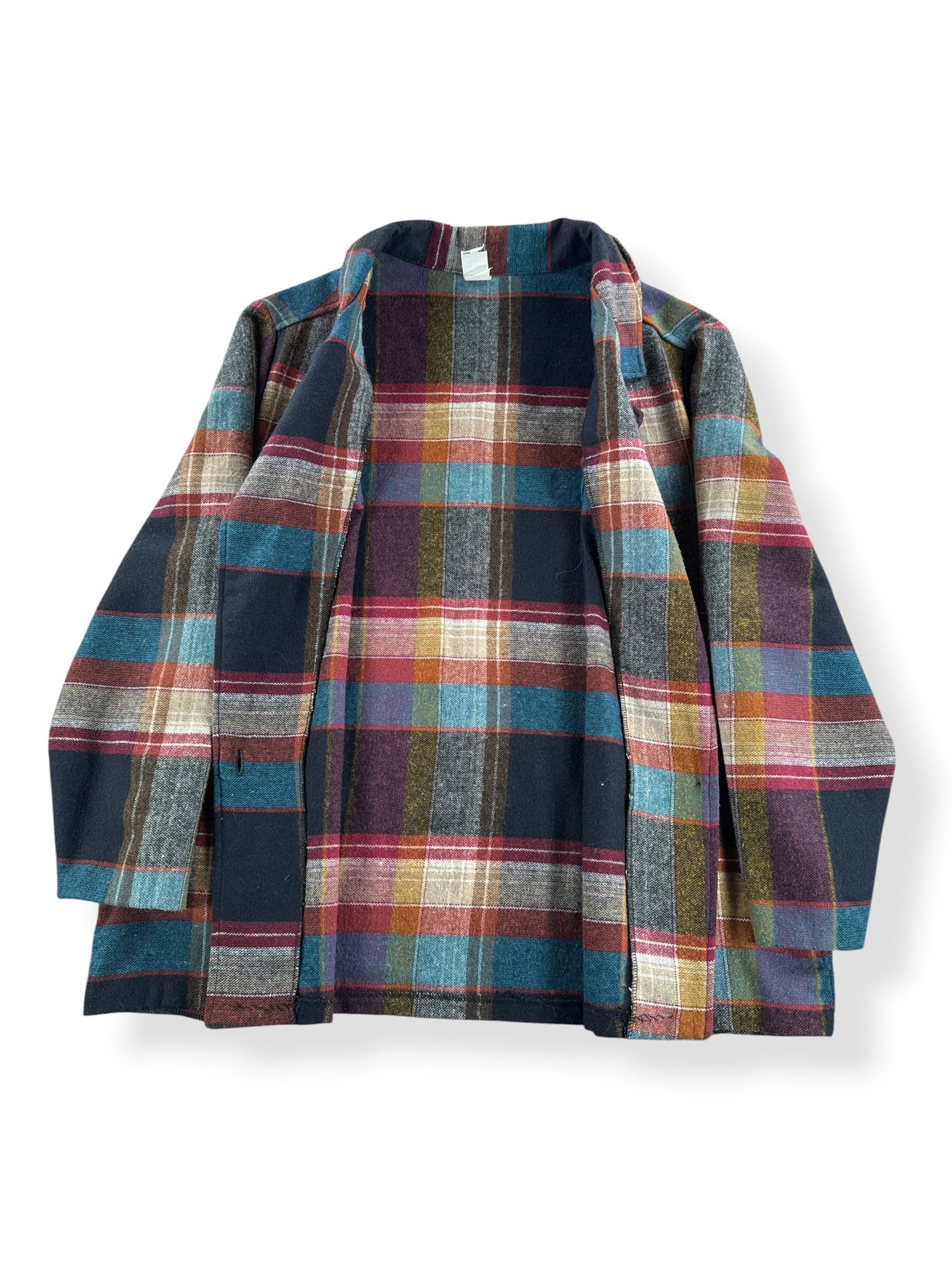 Inside of Vintage Plaid Sport Coat SZ L