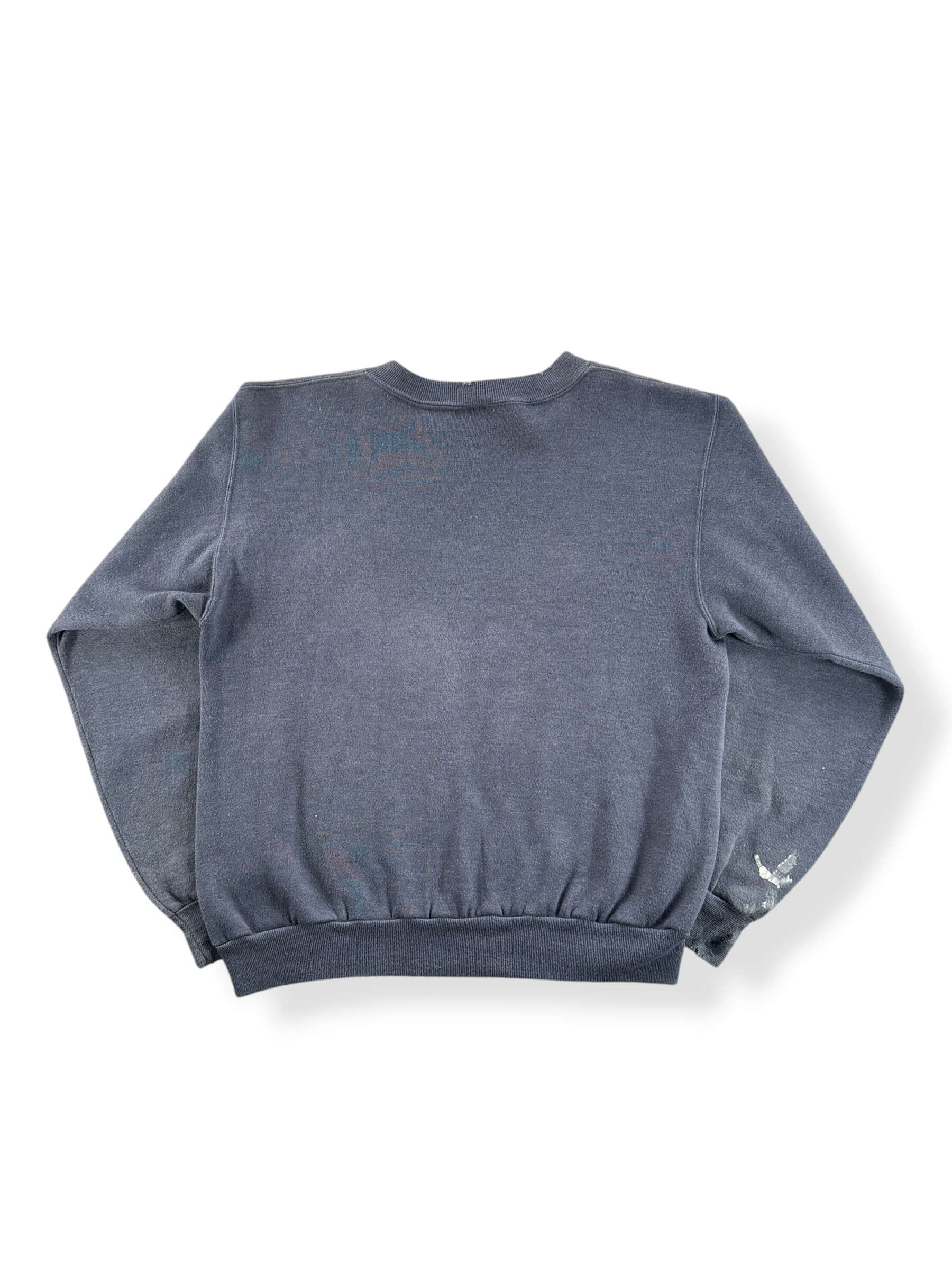 Back of Vintage Russell Athletic Blank Grey Sweatshirt SZ S