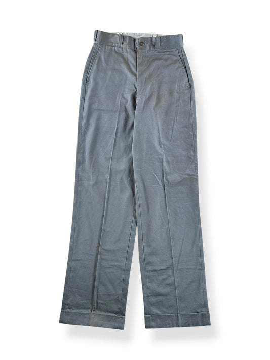 Front of Vintage 50s Lee Chetopa Twill Grey Slacks W29