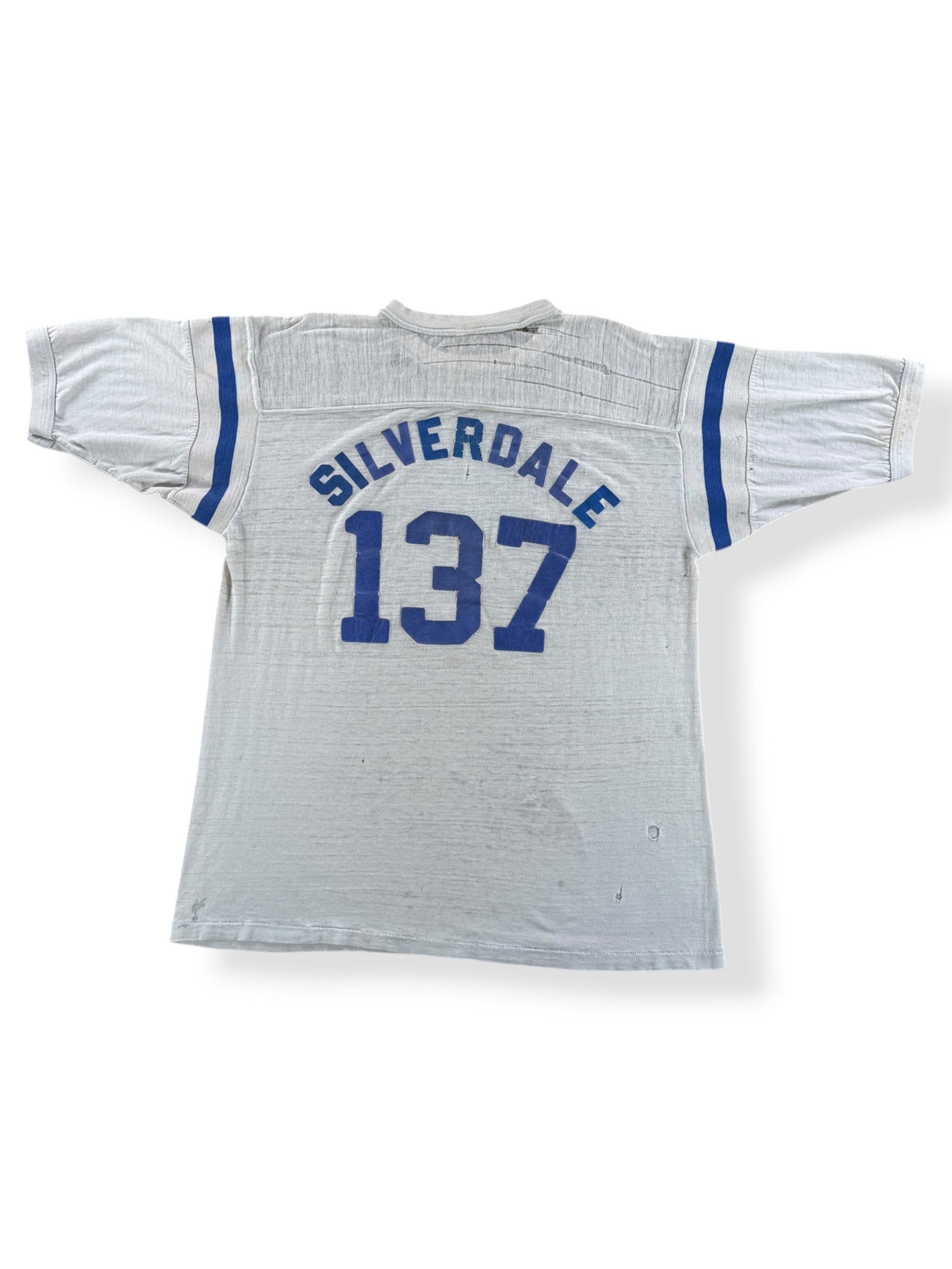 Back Graphic of Vintage Thrashed Washington Jersey Tee SZ L