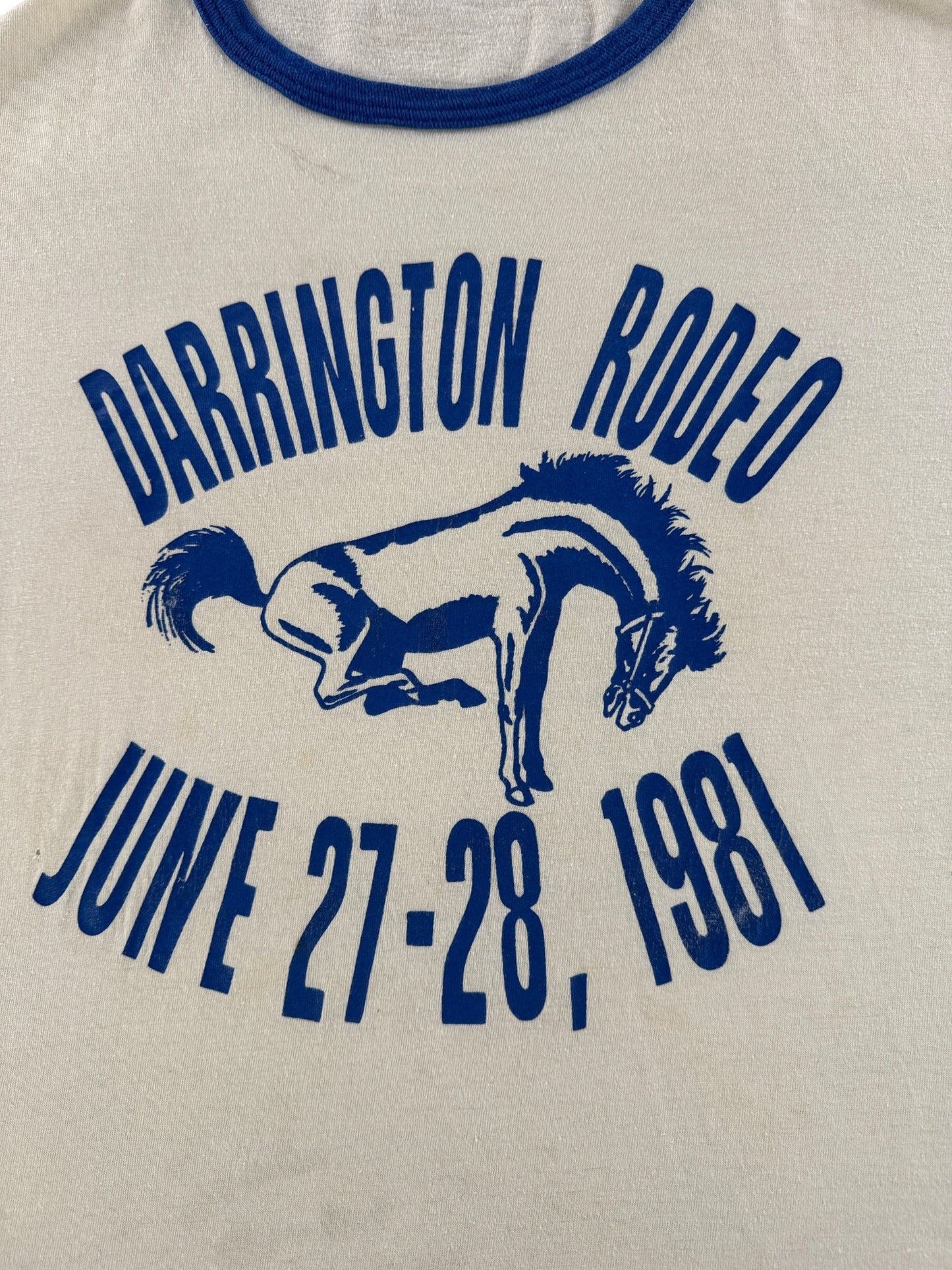 Graphic of Vintage Darrington Rodeo Ringer Tee SZ L