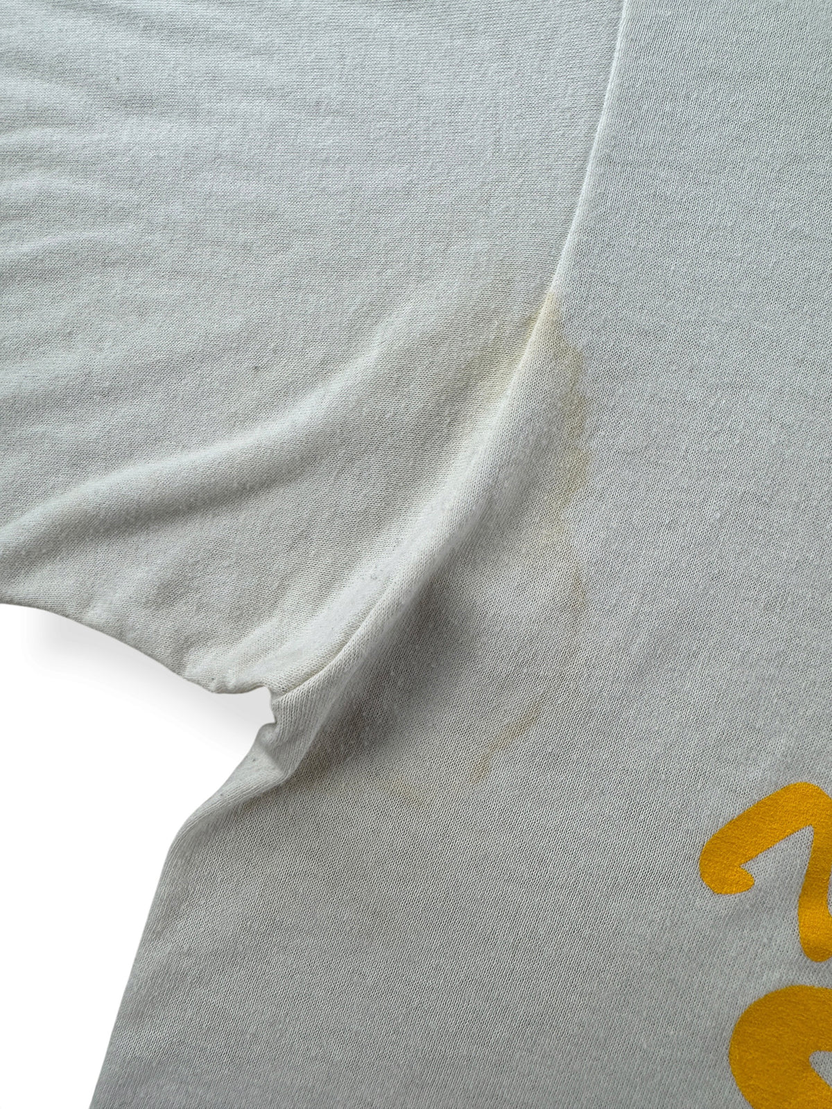 Pit stain on Vintage Video Station Tee SZ L