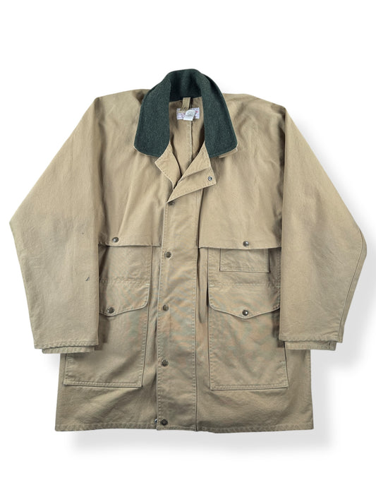 Front of Vintage Filson Dry Tin Cloth Packer Jacket SZ 44