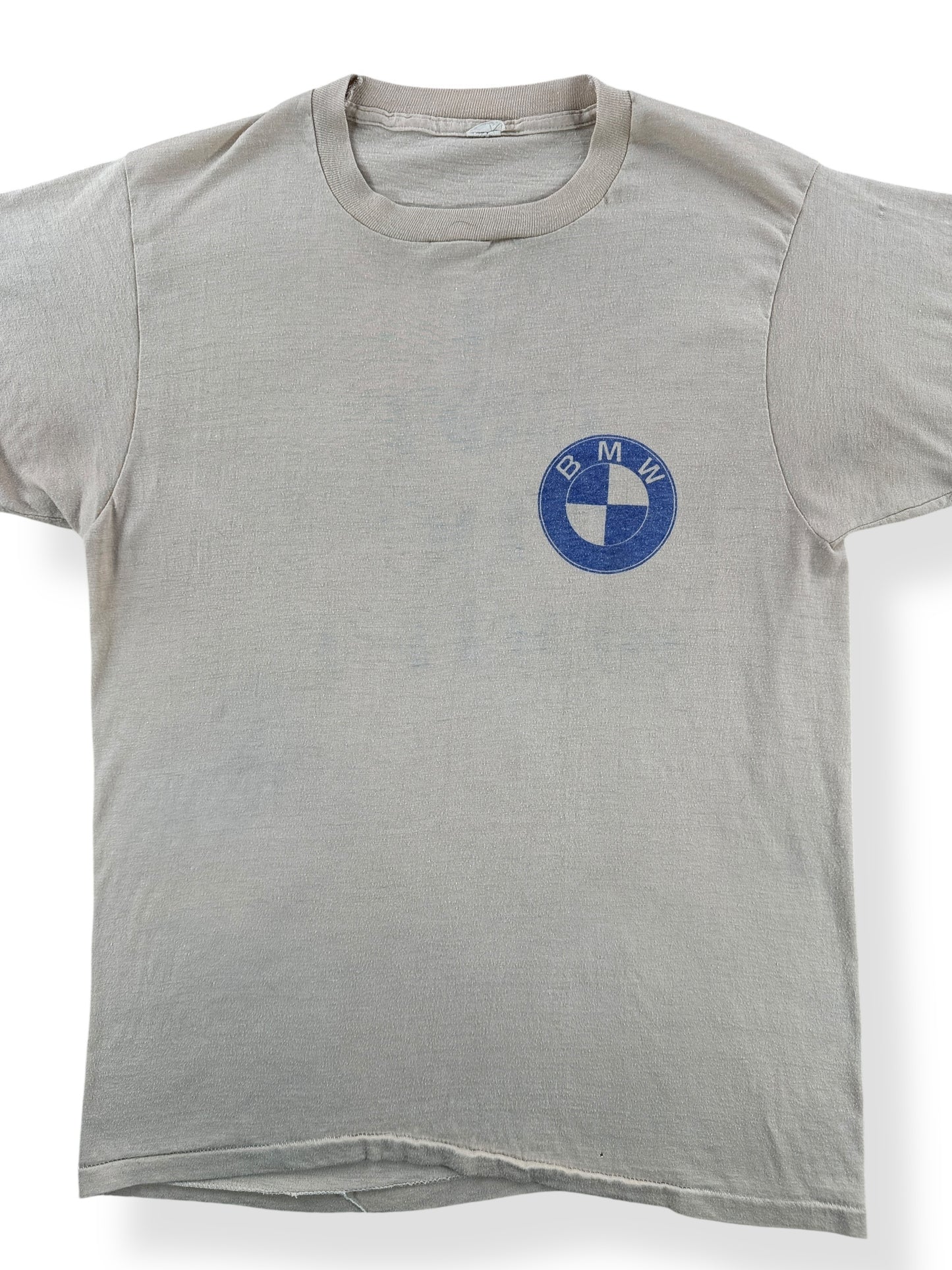 Front Close Up of Vintage I Got The Shaft BMW Tee SZ M