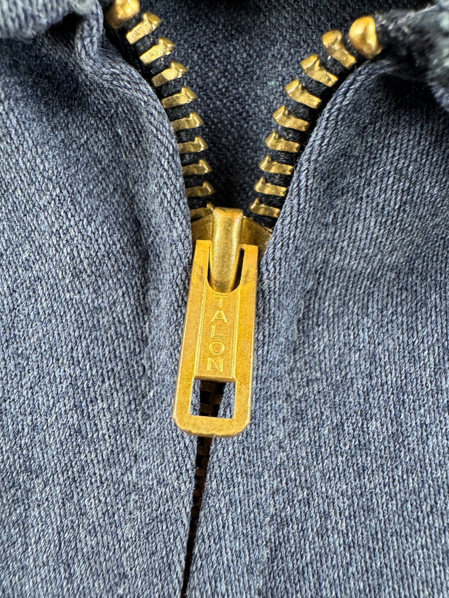 Zipper on Vintage 50s Fawn Grove Work Jacket SZ M