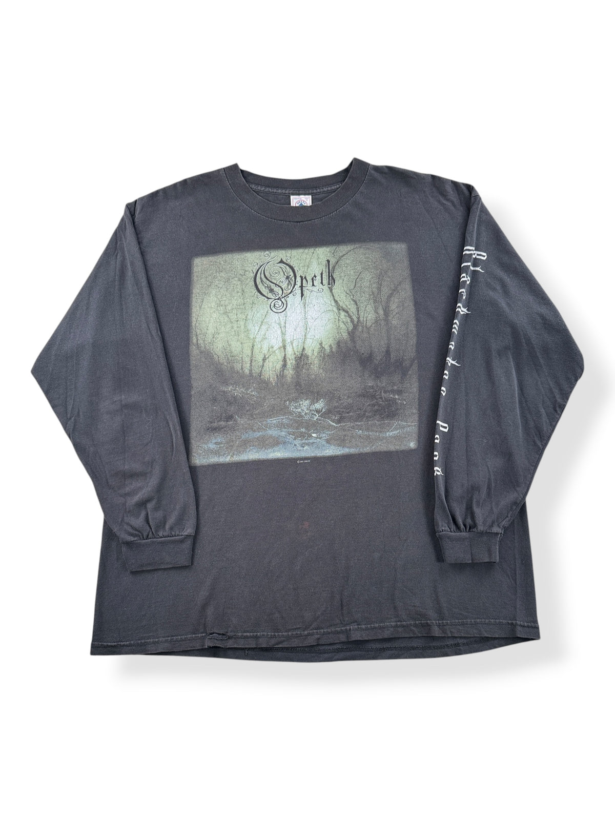 Front of Vintage Opeth 2001 Backwater Park Tour Tee SZ XL