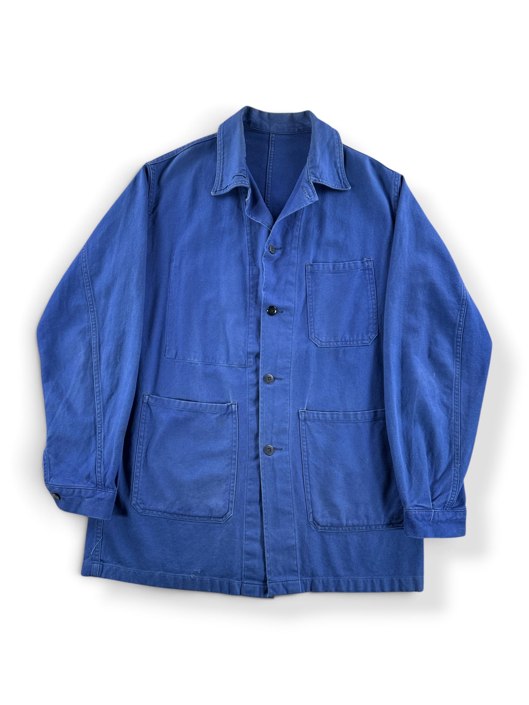 Front of Vintage French Chore Coat SZ M