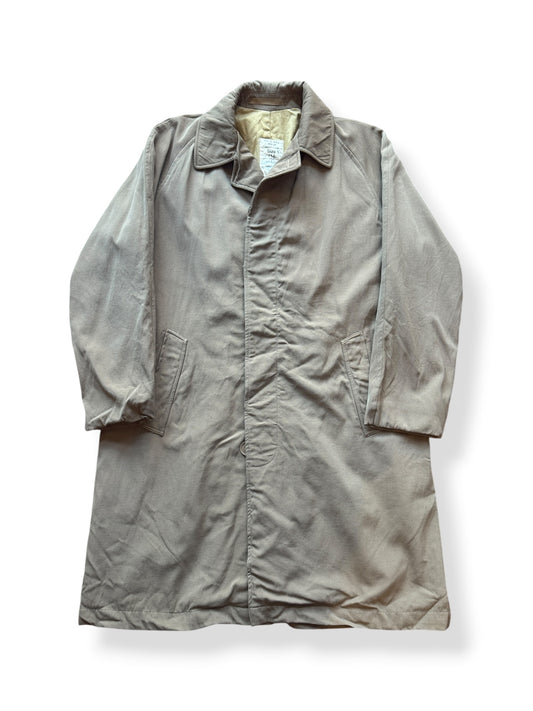 Front of Vintage Wool Gabardine Trench Coat SZ L