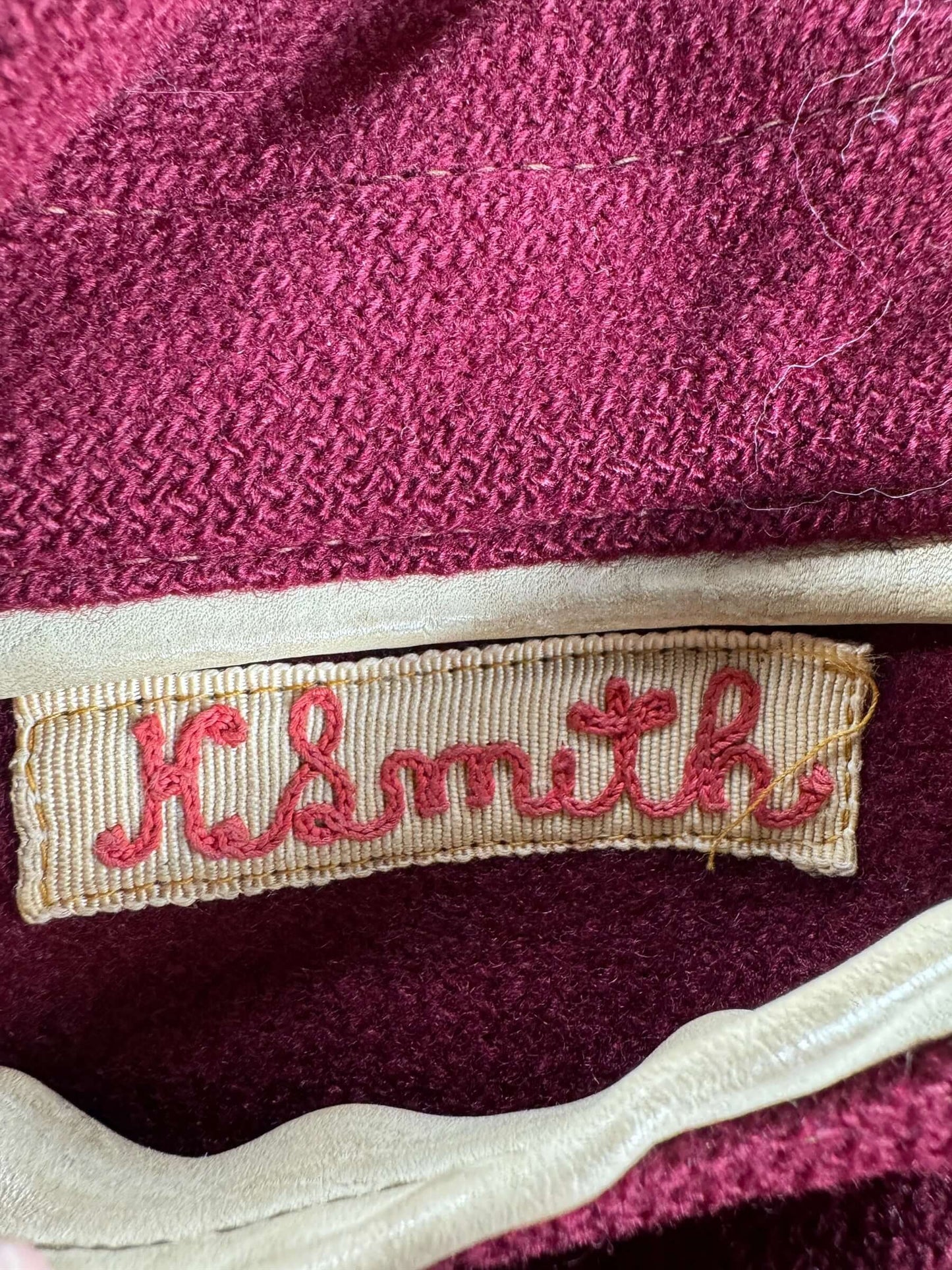 Name on Vintage Plain Jane Varsity Jacket SZ L