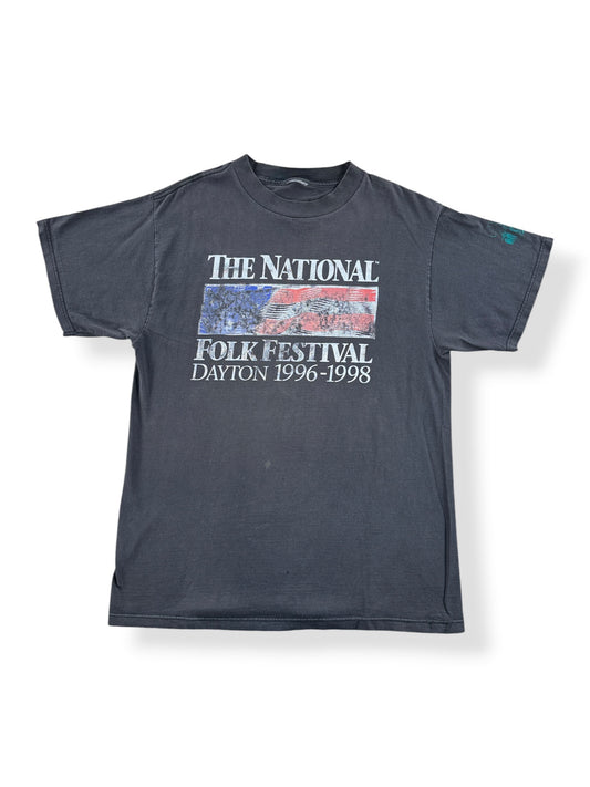 Front of Vintage The National Folk Festival 1996-1998 Tee SZ L
