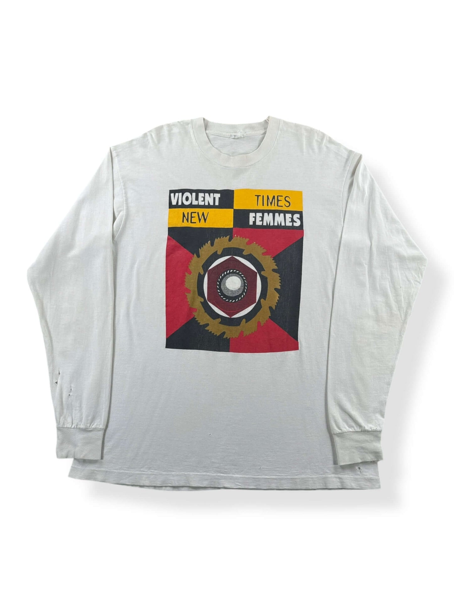 Front of Vintage Violent Femmes New Times 1995 Tour Longsleeve Tee SZ XL
