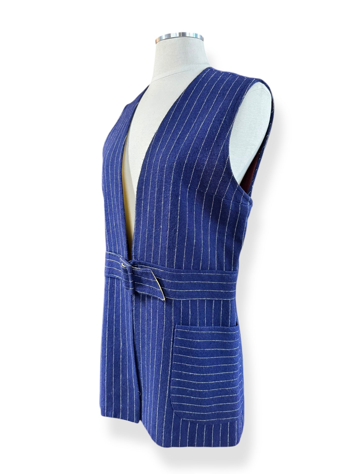 1960s Darra Pinstriped Vest L