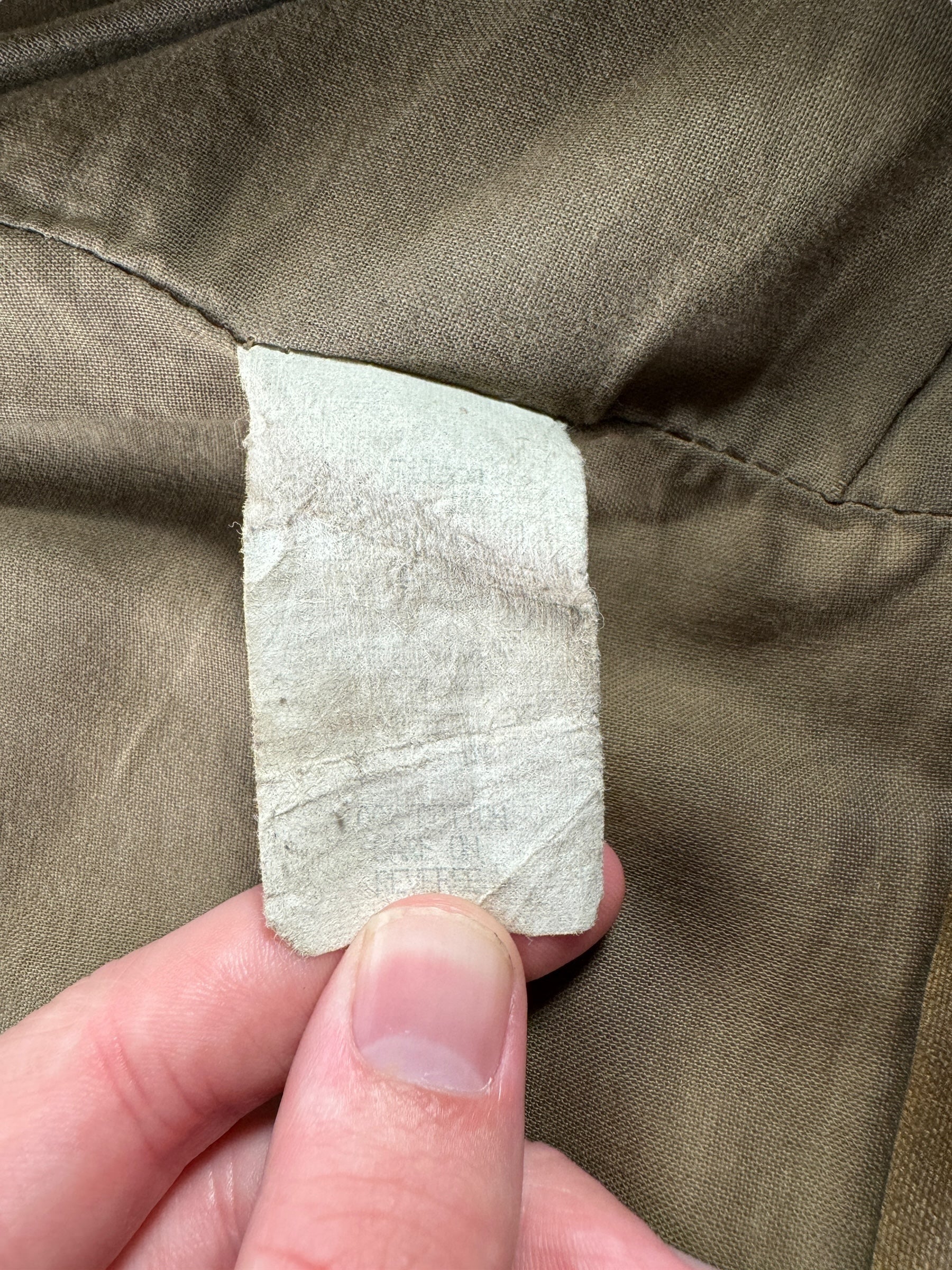 Faded Tag on Modern Filson Tin Cloth Field Jacket With Patina AS IS SZ M