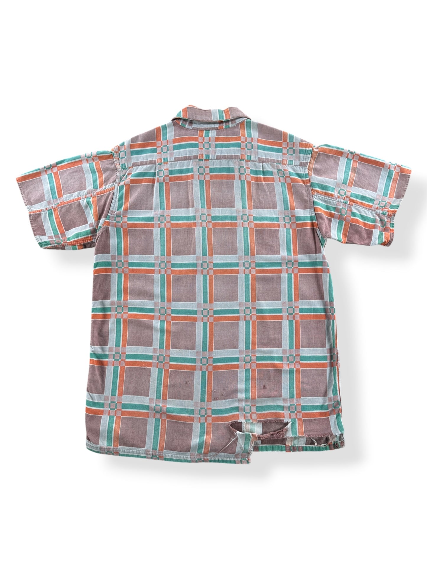 Back of Vintage 1940s Deer Creek Cotton Flannel SZ M