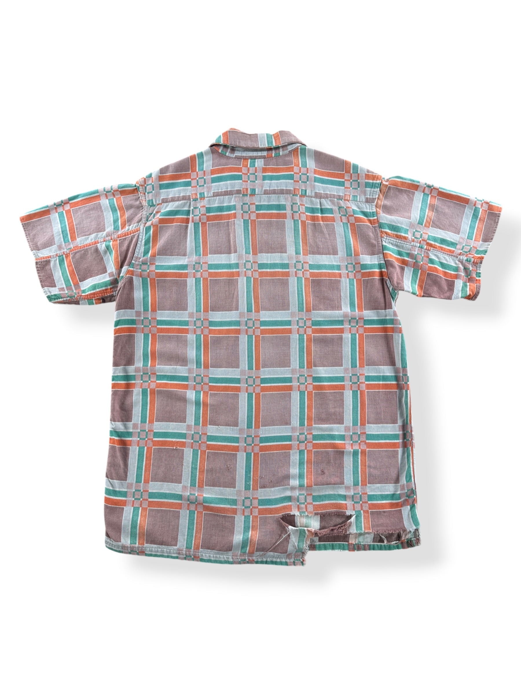 Back of Vintage 1940s Deer Creek Cotton Flannel SZ M
