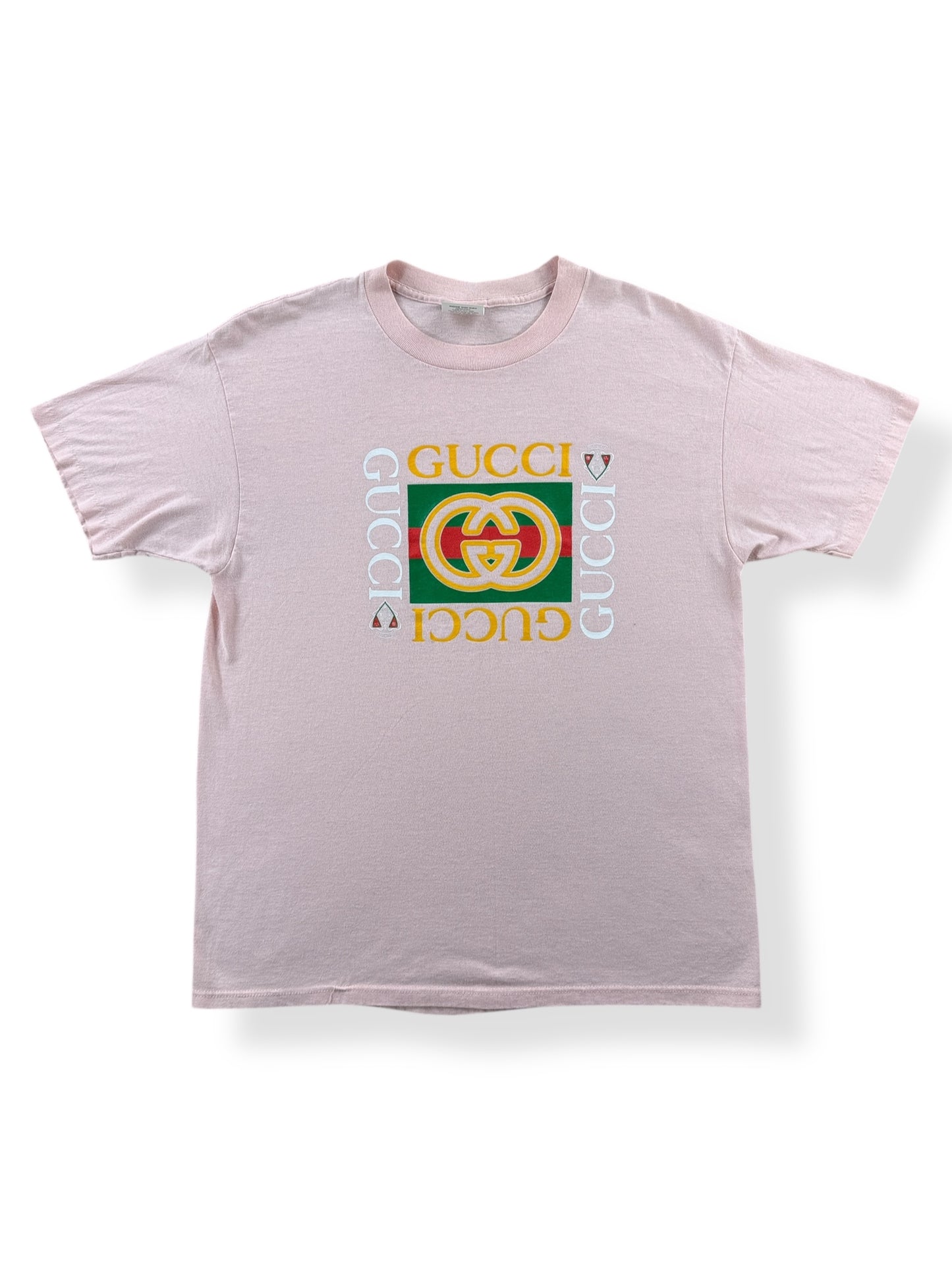 Front of Vintage Bootleg Gucci Tee SZ M