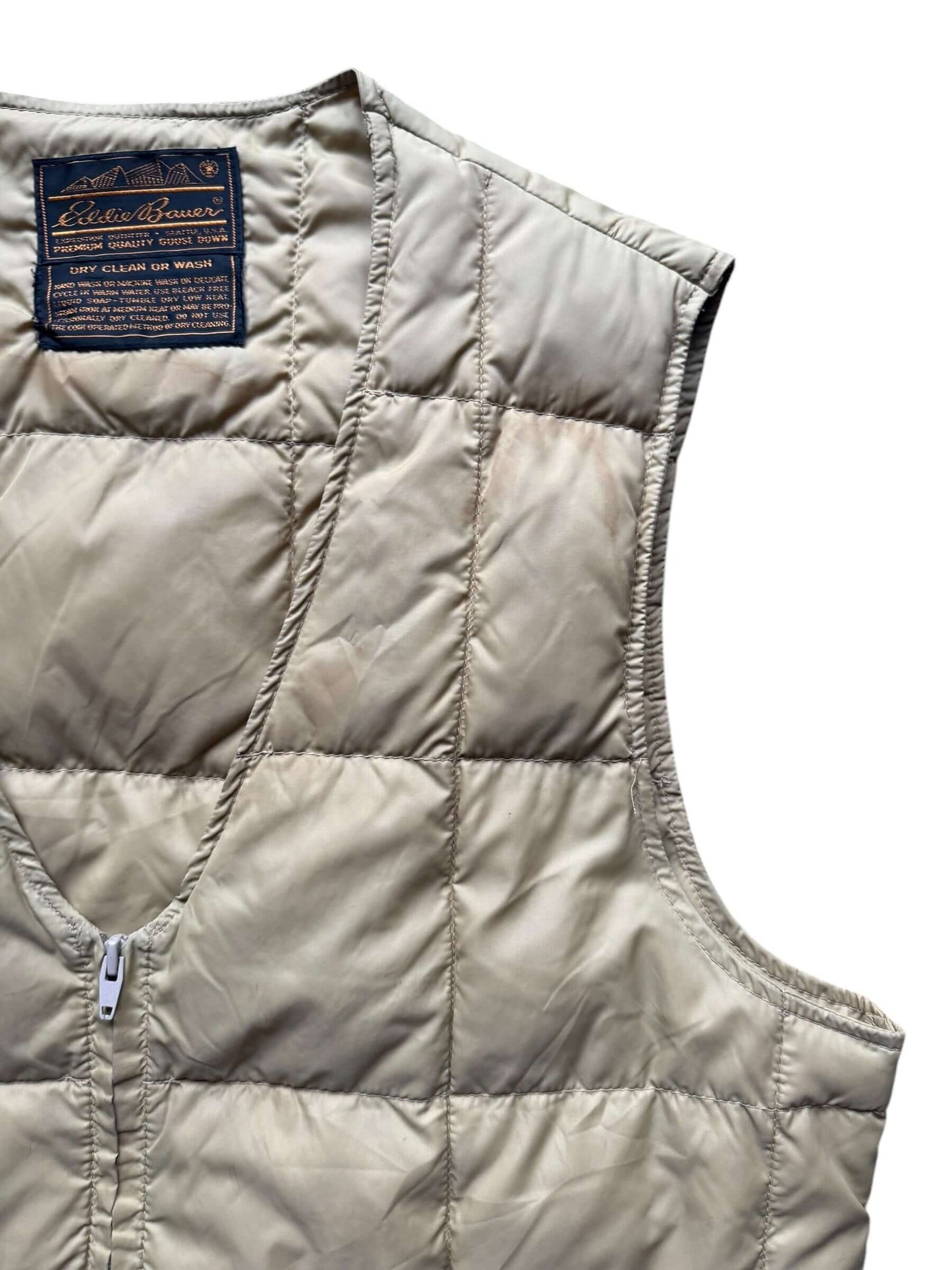 Front left shoulder Eddie Bauer Down-Filled Liner Vest L