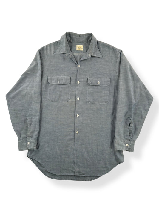 Front of Vintage Big Mac 50/50 Chambray Shirt SZ L