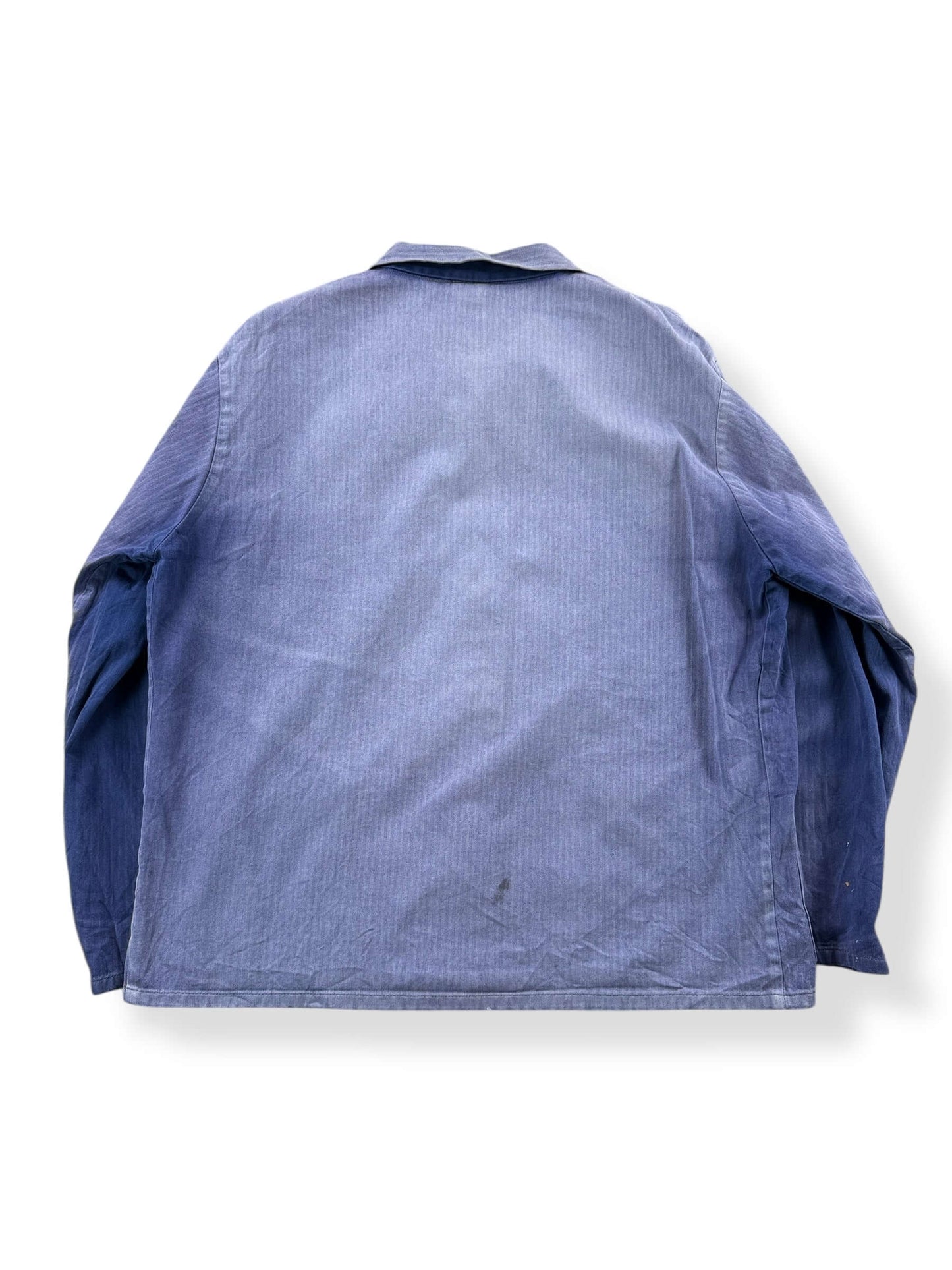 Back of Vintage Pionier Sunfaded French Chore Coat SZ XL