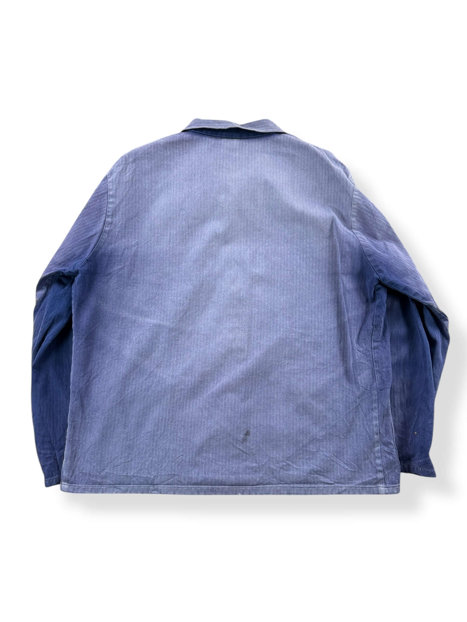 Back of Vintage Pionier Sunfaded French Chore Coat SZ XL