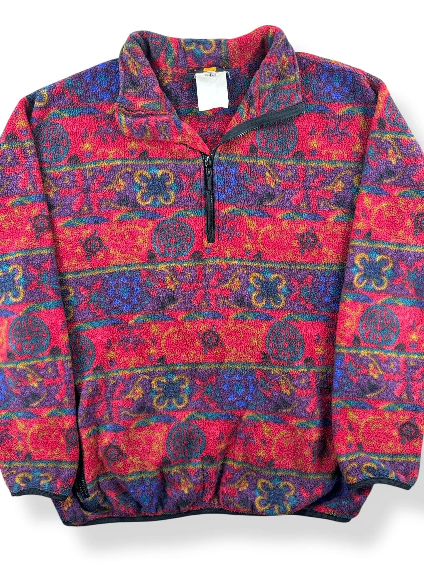 Front Close Up of Vintage REI Polartec Fleece Jacket SZ L