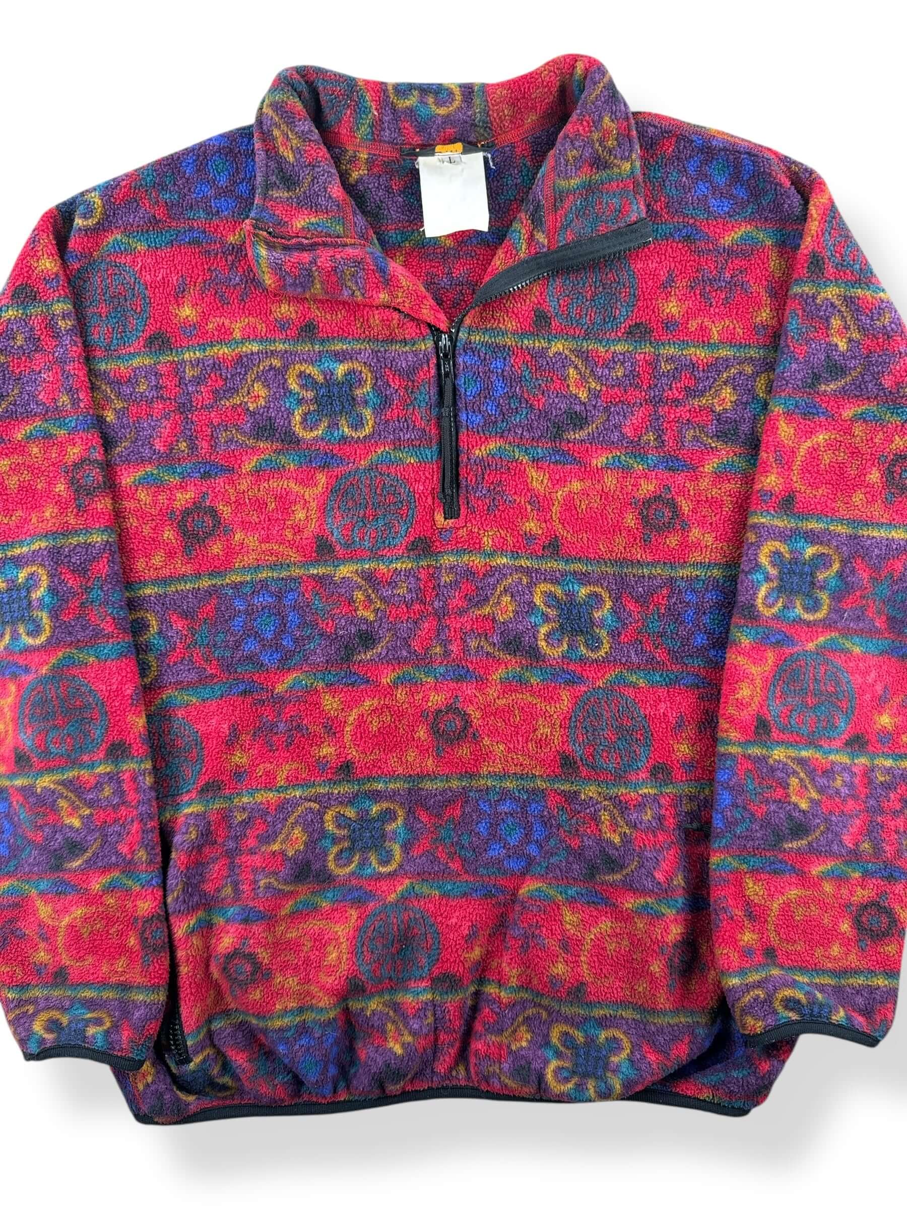 Front Close Up of Vintage REI Polartec Fleece Jacket SZ L