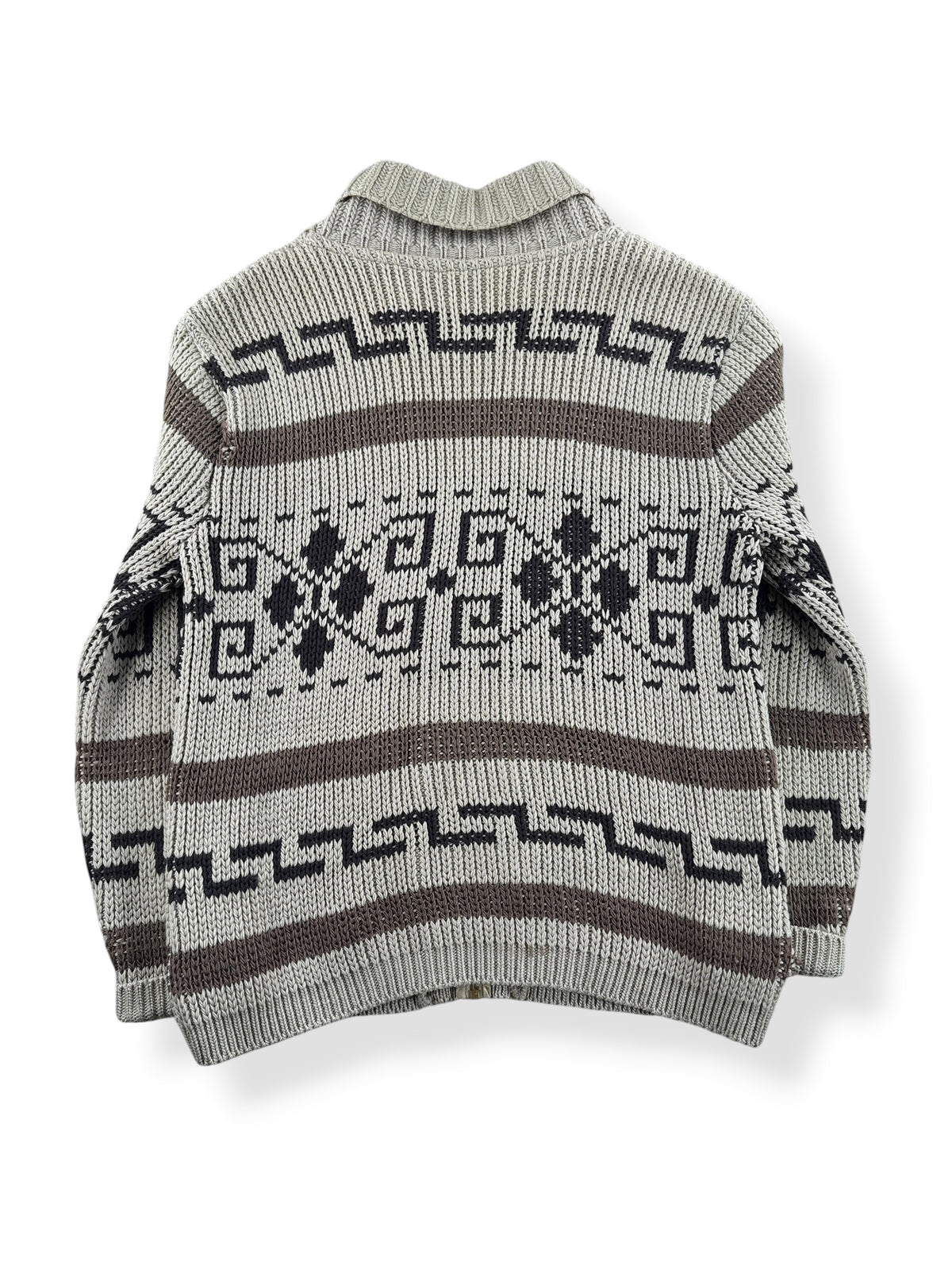 Back of Vintage Pendleton Cowichan Style Lebowski Sweater S L - AS IS