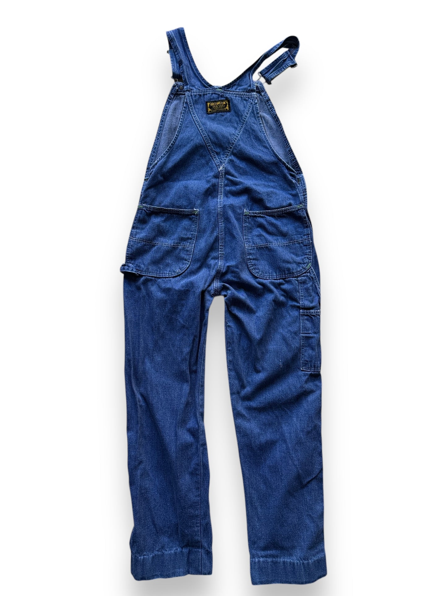 Rear View of Vintage Dee Cee Denim Overalls W32