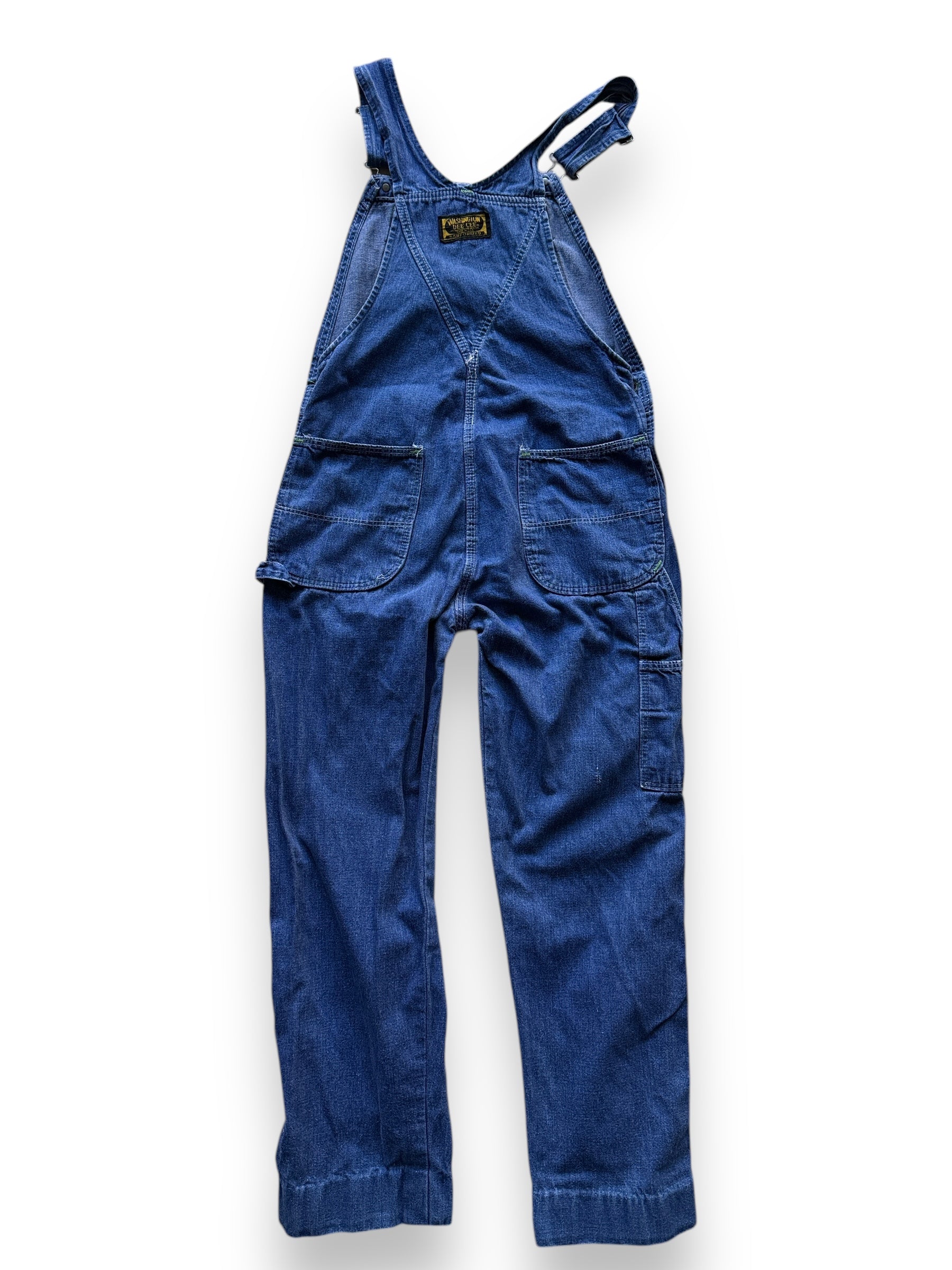 Rear View of Vintage Dee Cee Denim Overalls W32