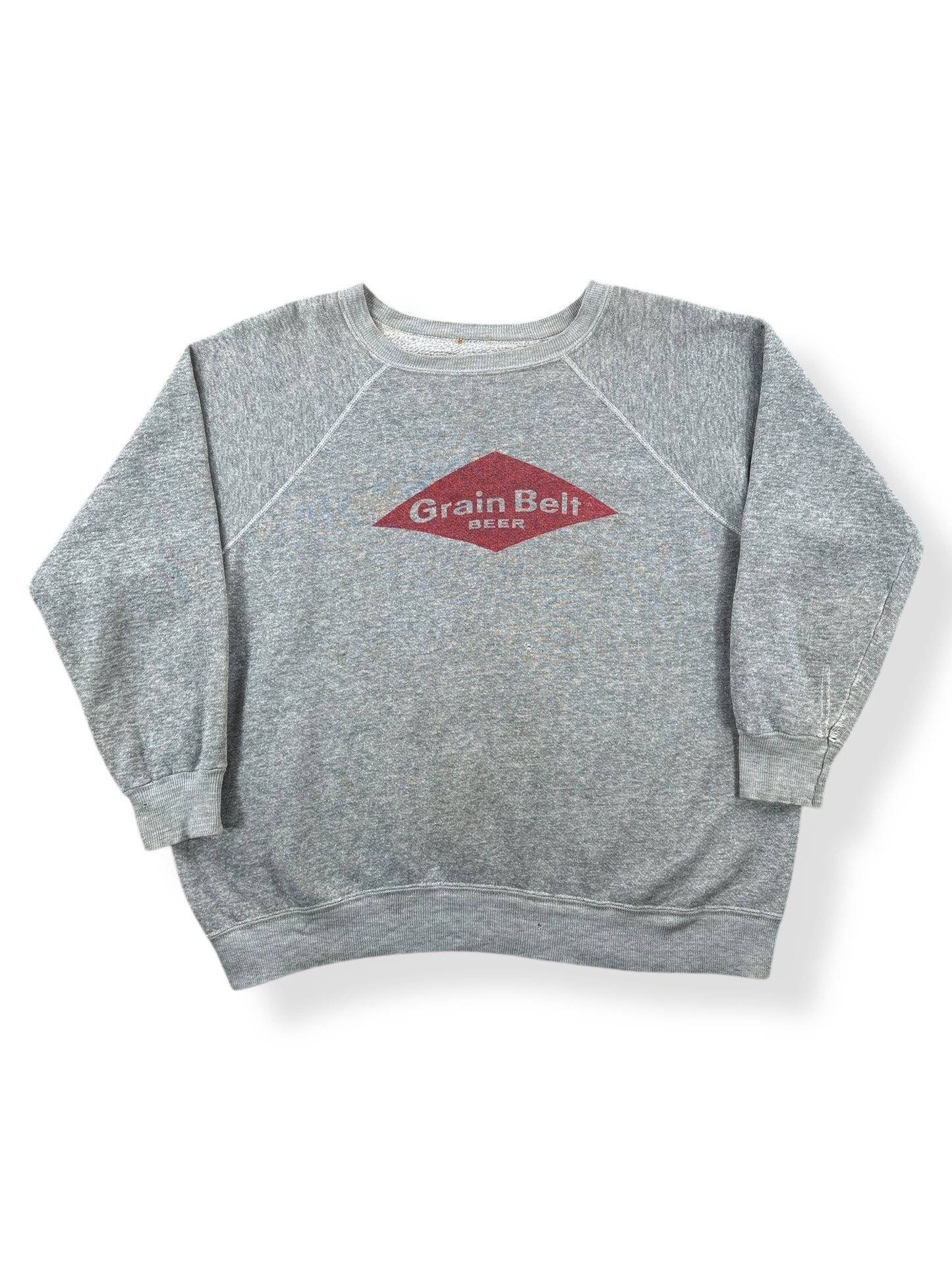 Front of Vintage Grain Belt Beer Crewneck SZ L