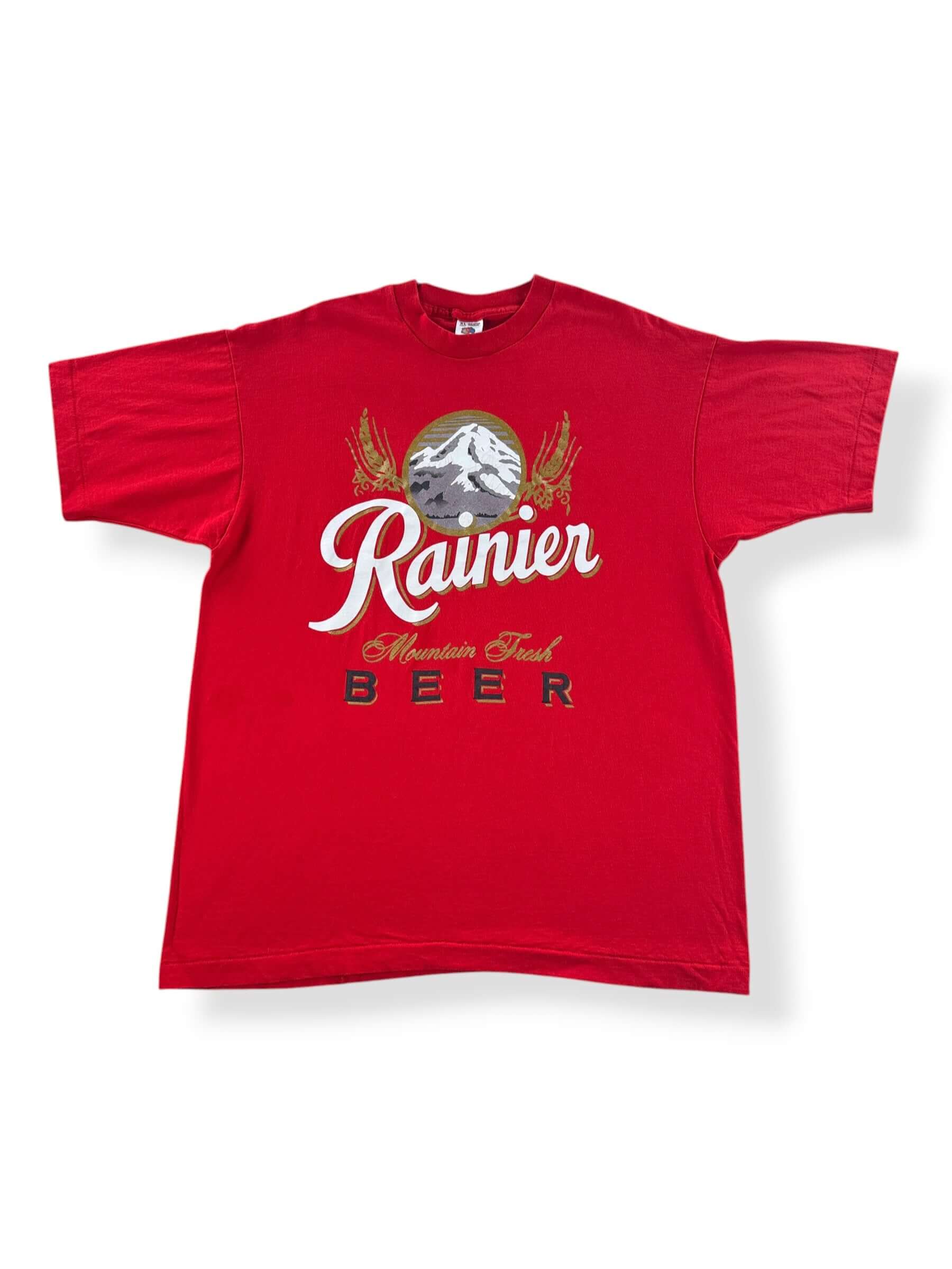 Front of Vintage Rainier Beer Tee SZ XL (Fits L)