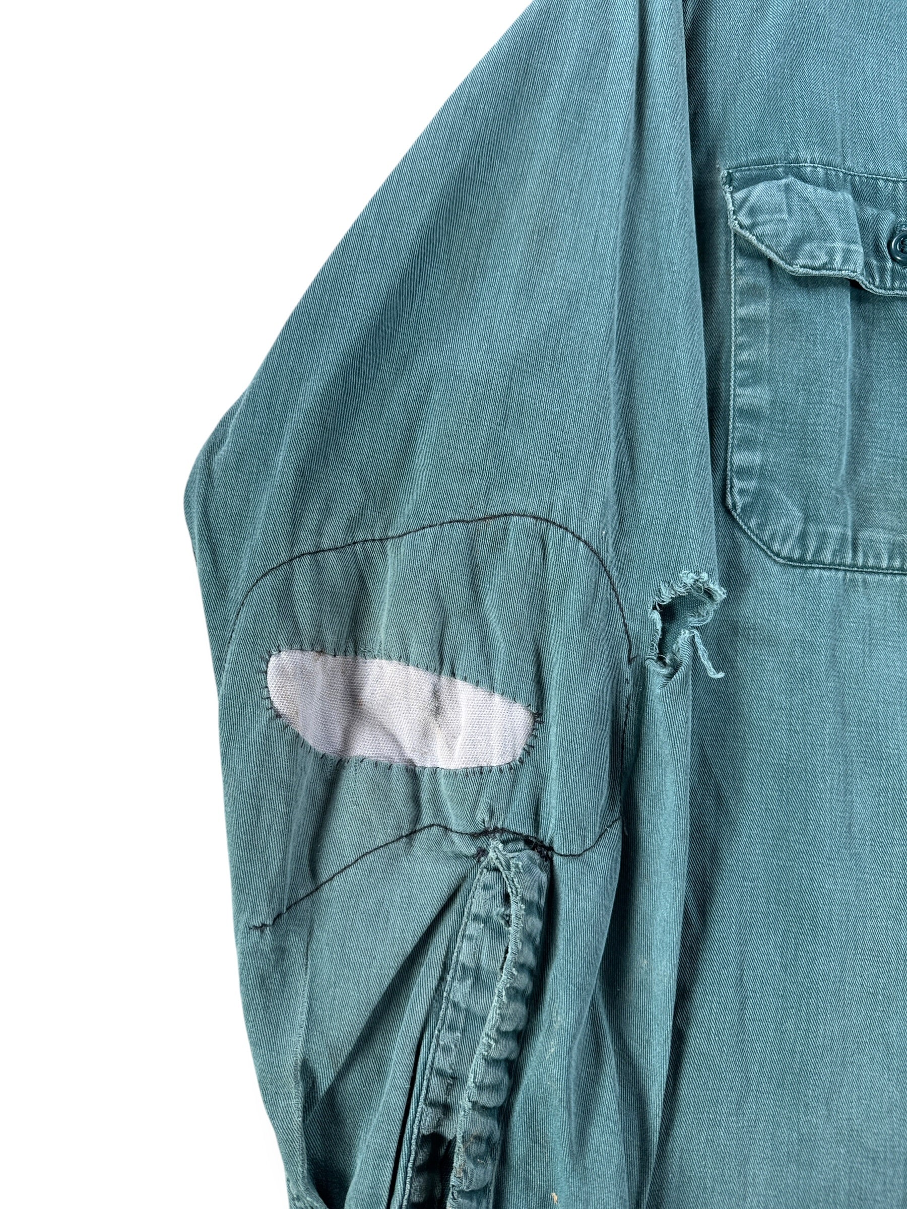 Repair on Vintage 50s Farm Repaired Big Mac Work Shirt SZ L