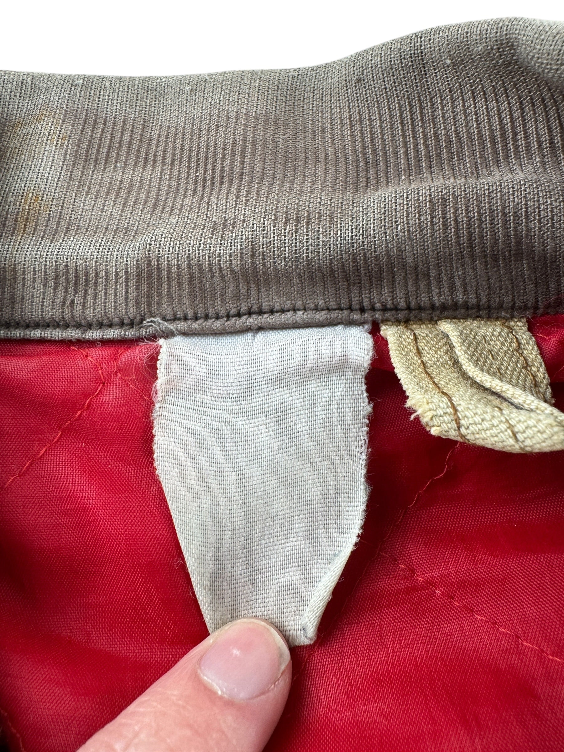 Tag on Vintage Carhartt Thrashed Quilted Chore Coat SZ XXL