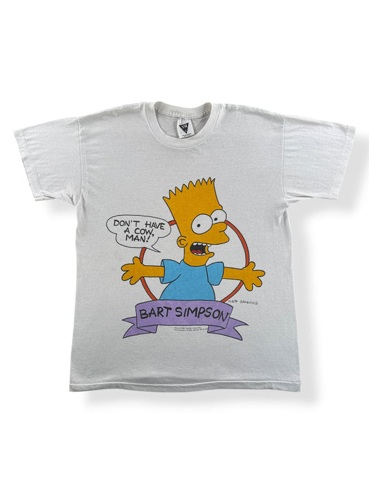 Front of Vintage Bart Simpson I Don't Have A Cow Tee SZ L