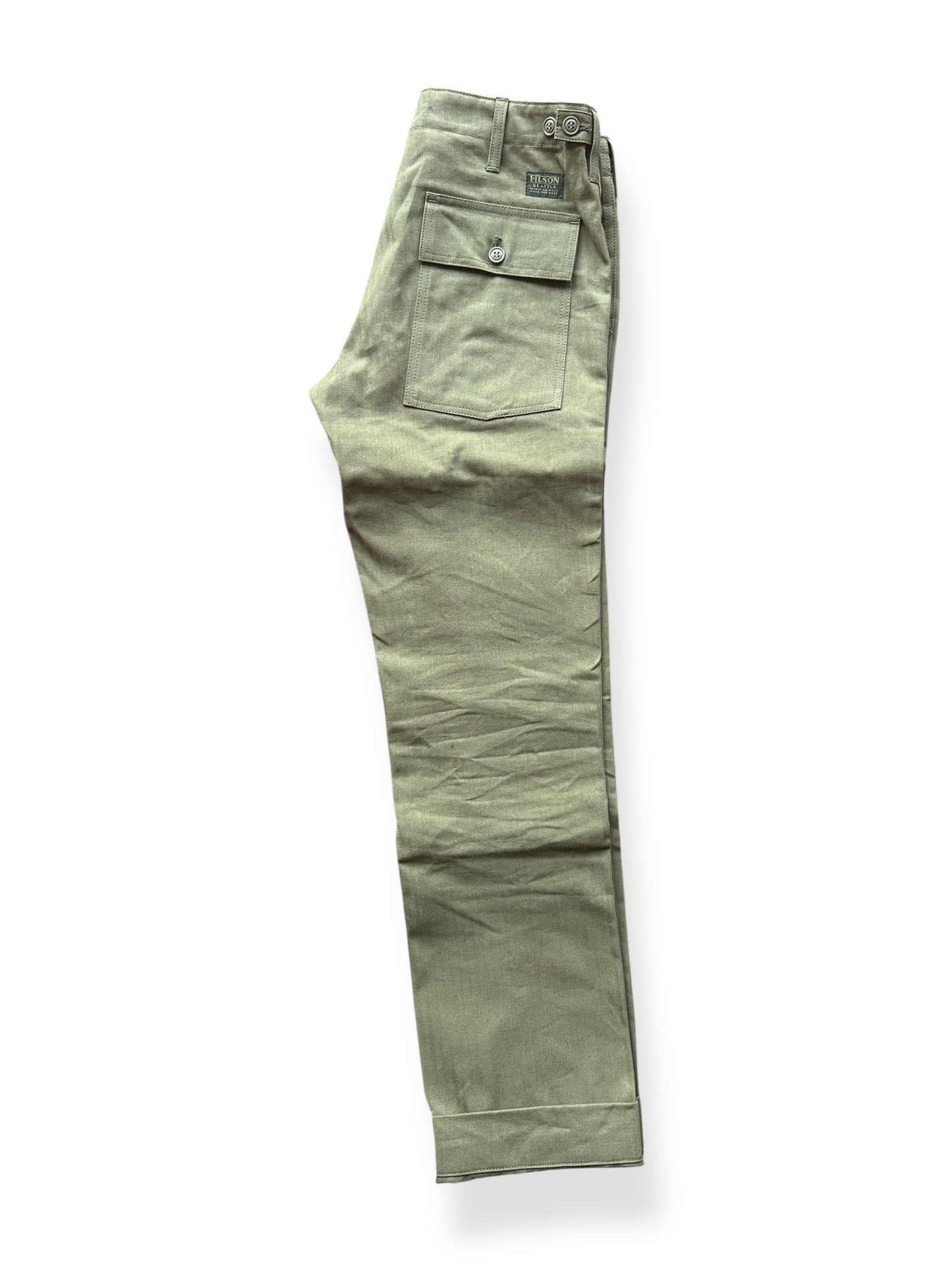 Unfolded Modern NOS Filson HBT Field Supply Pants W32
