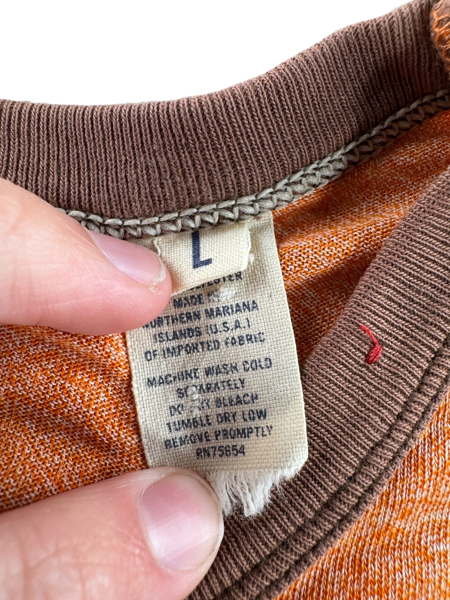 Tag on Vintage Hurricane Mtn. Ringer Tee SZ L (Fits M)