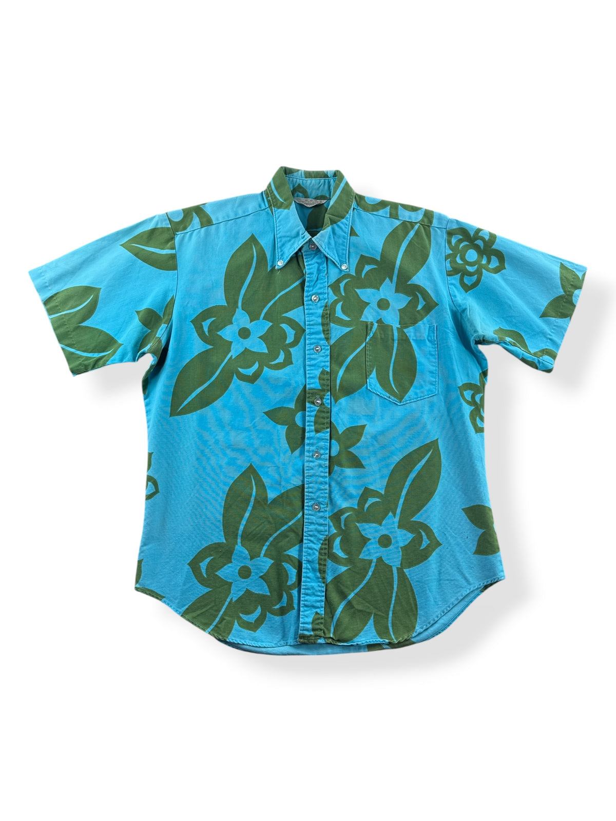 Front of Vintage Tropicana Cotton Aloha Shirt SZ L