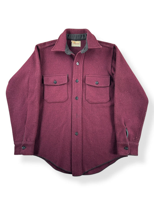 Front of Vintage Maroon CPO Top SZ M AS IS
