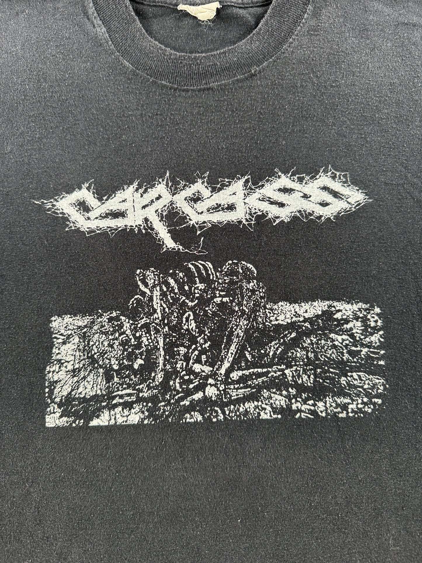 Graphic of Vintage Late 90s Carcass Tee SZ XL