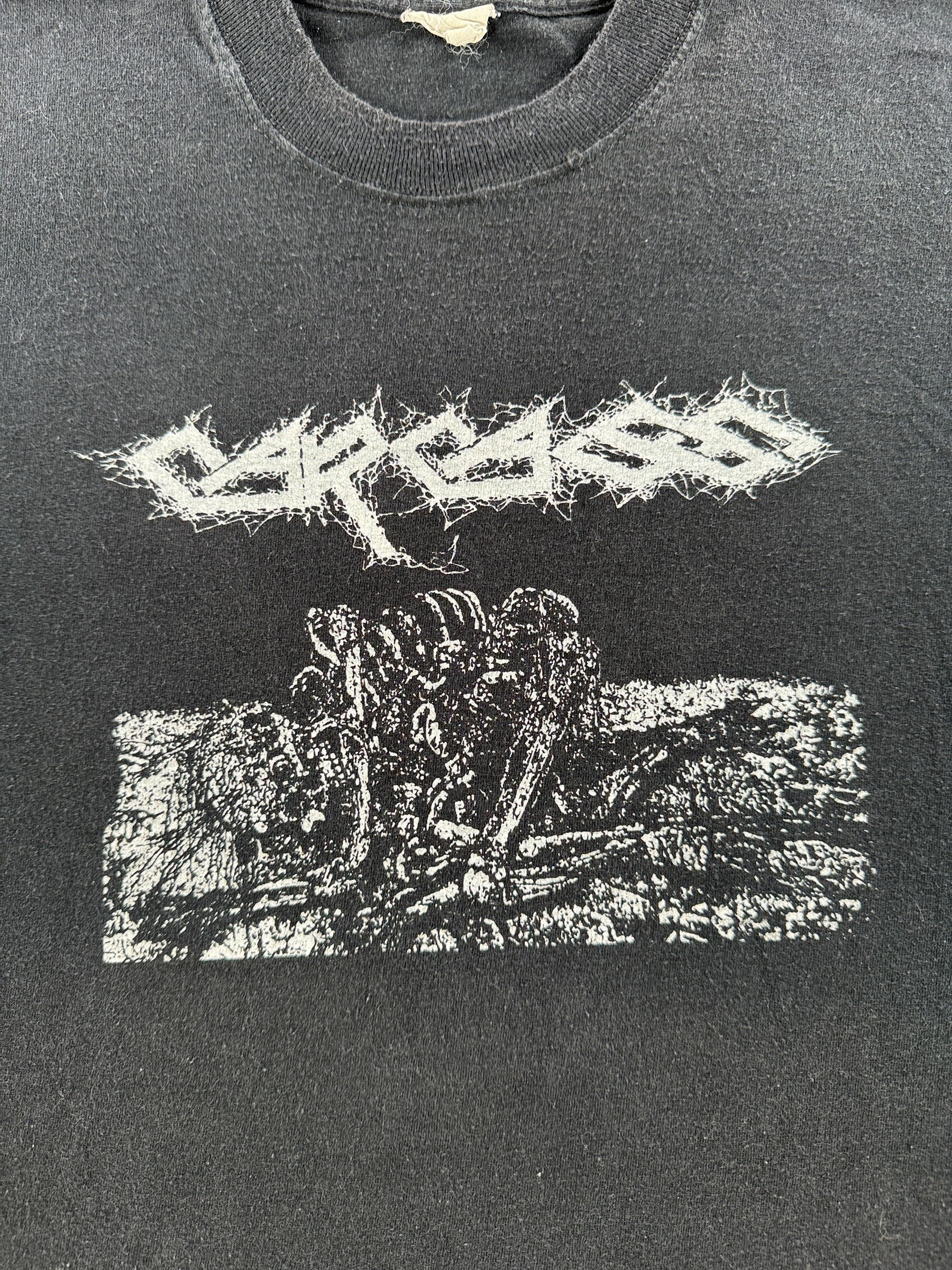 Graphic of Vintage Late 90s Carcass Tee SZ XL