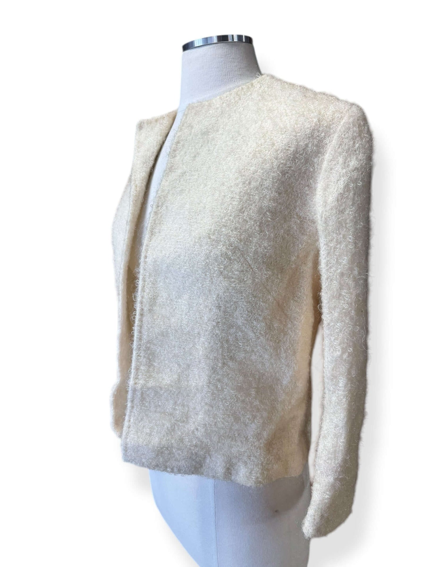 Side view of 1950s Mohair Bouclé Jacket L