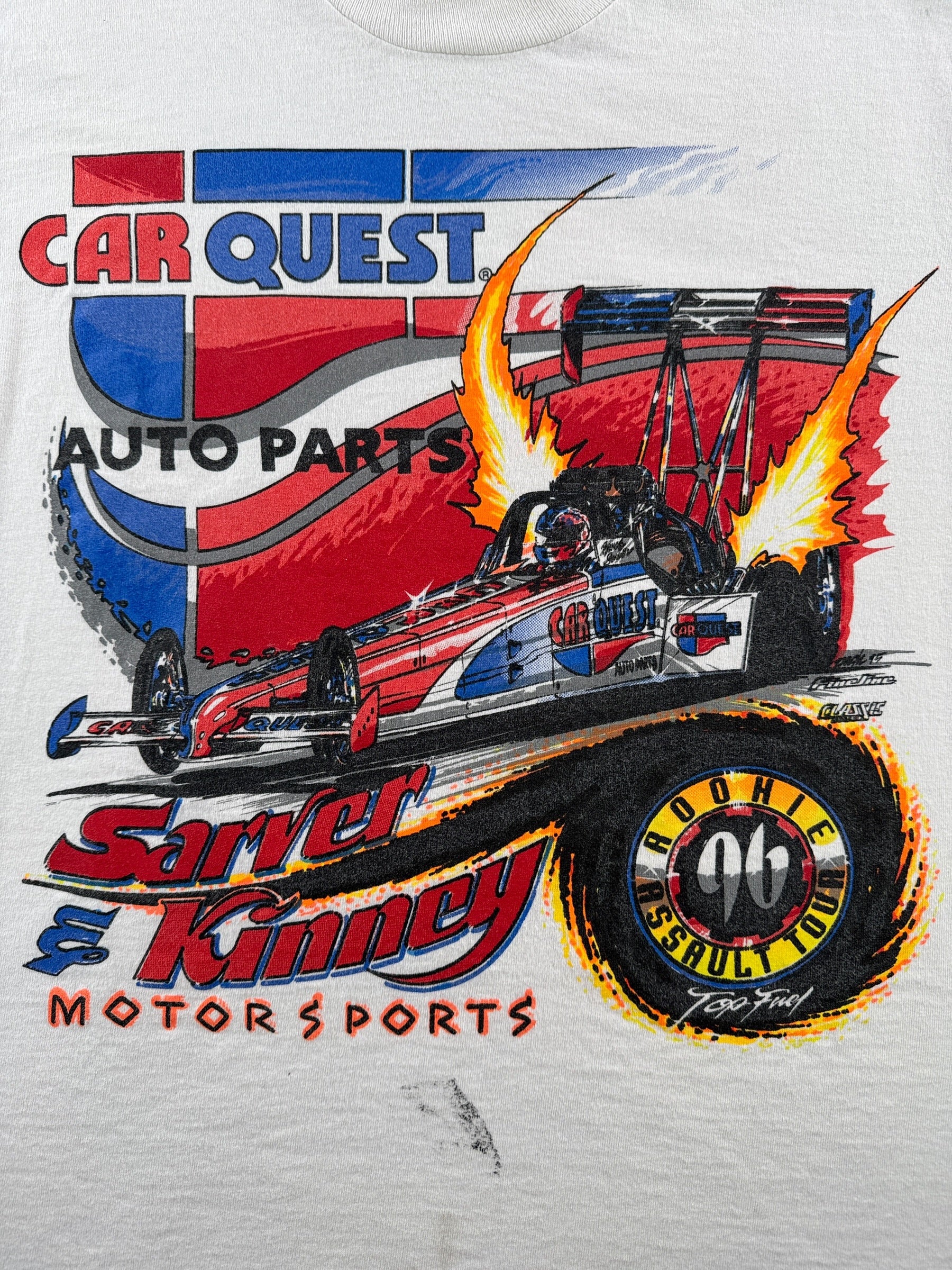 Graphic of Vintage Carquest Autoparts Tee SZ M (Fits S)