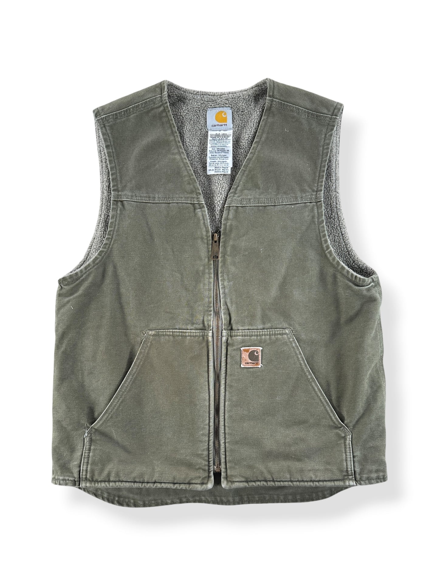 Front of Carhartt Shearling Vest SZ M
