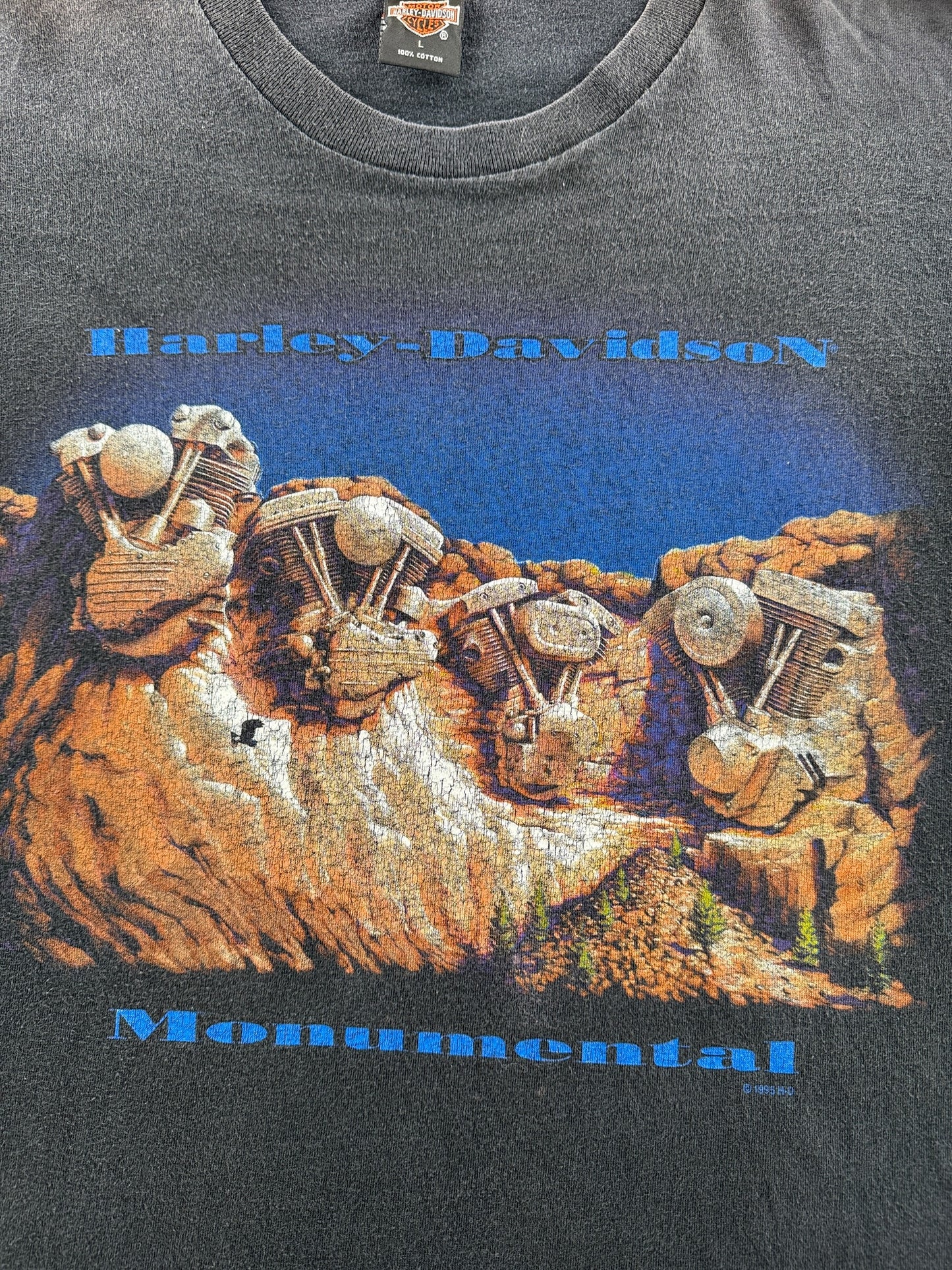Graphic of Vintage '95 Harley Cali Tee SZ L