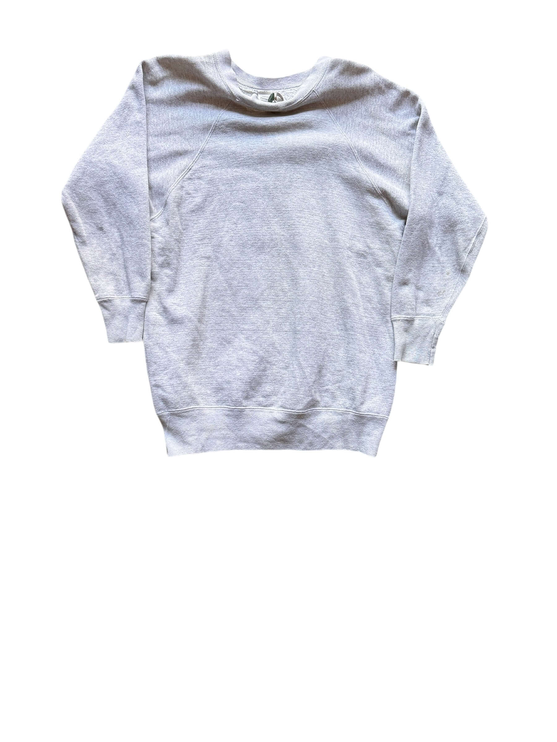 Front View of 1960s Era Penney's Heather Grey Crewneck M