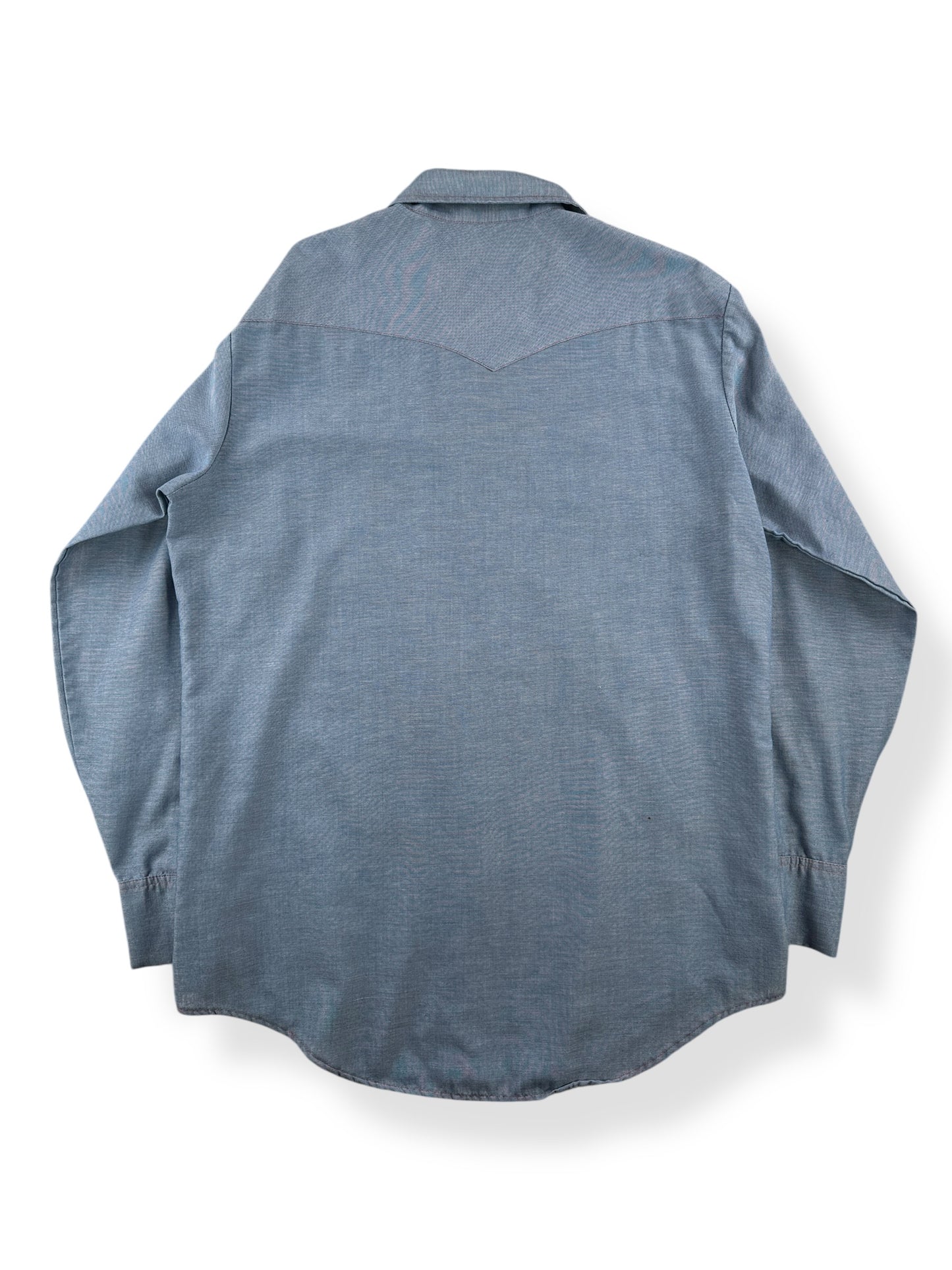 Back of Vintage Big Mac Pearlsnap Shirt SZ L Tall