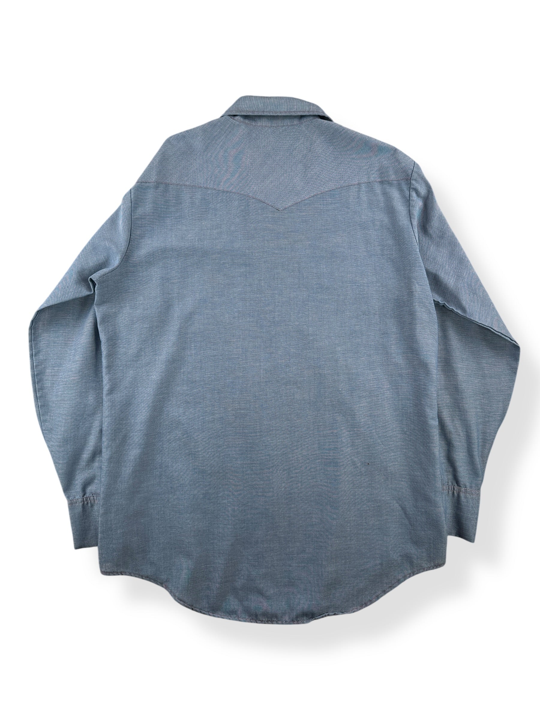 Back of Vintage Big Mac Pearlsnap Shirt SZ L Tall