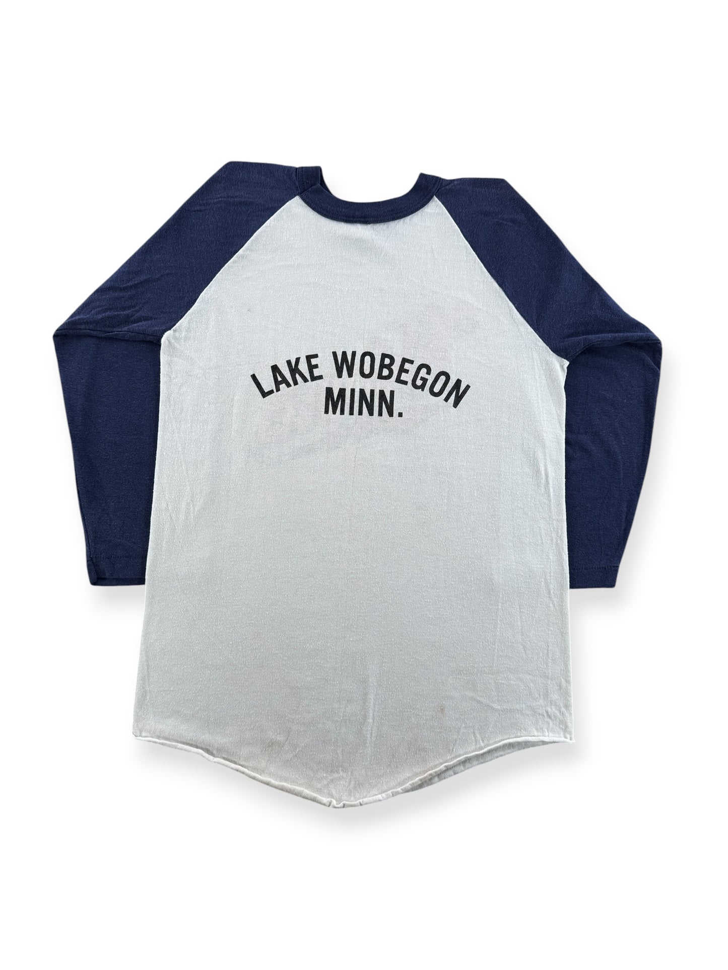 Back of Vintage Whippets Lake Wobegon Raglan Tee SZ S (Fits XS)